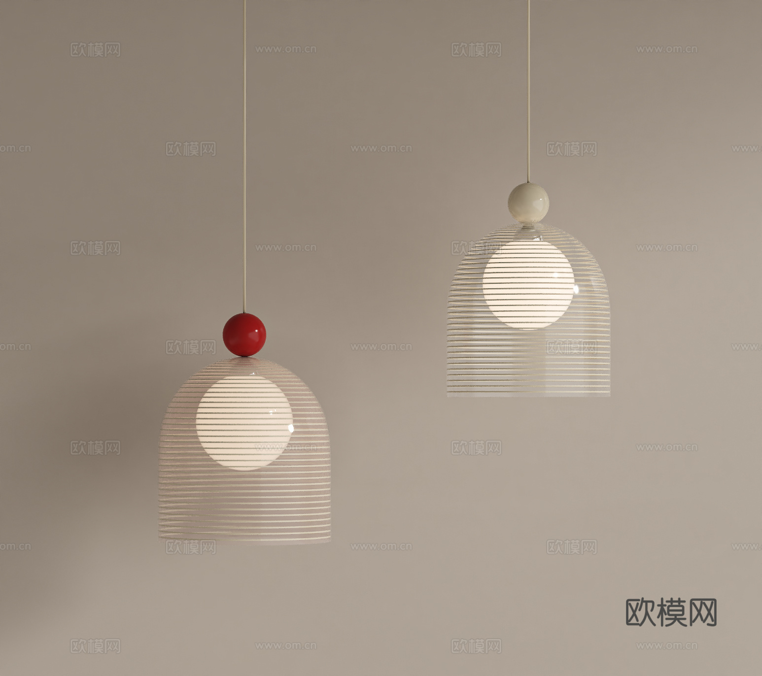 法式奶油吊灯su模型