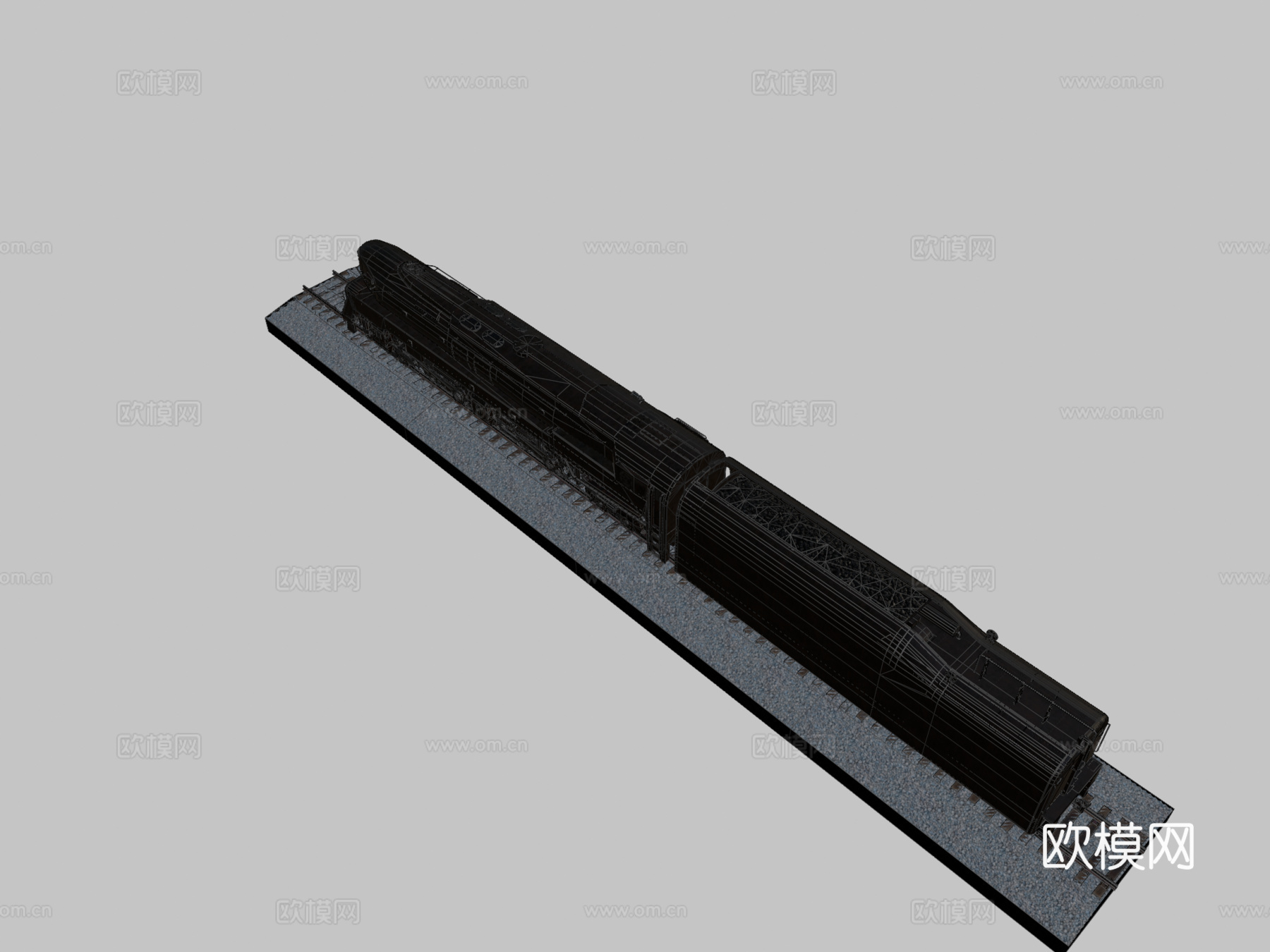 病理学2017. PRR T1蒸汽机车3d模型下载（渲染图2）