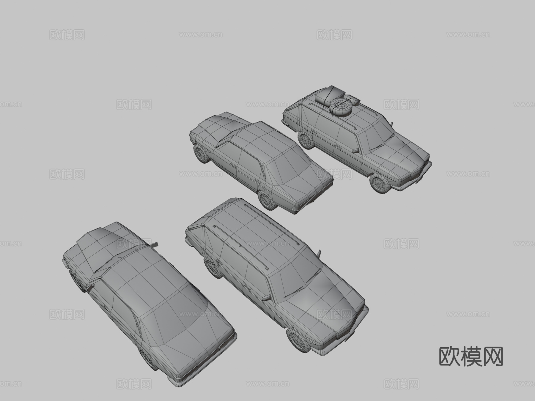 梅赛德斯奔驰 W1233d模型下载（渲染图3）