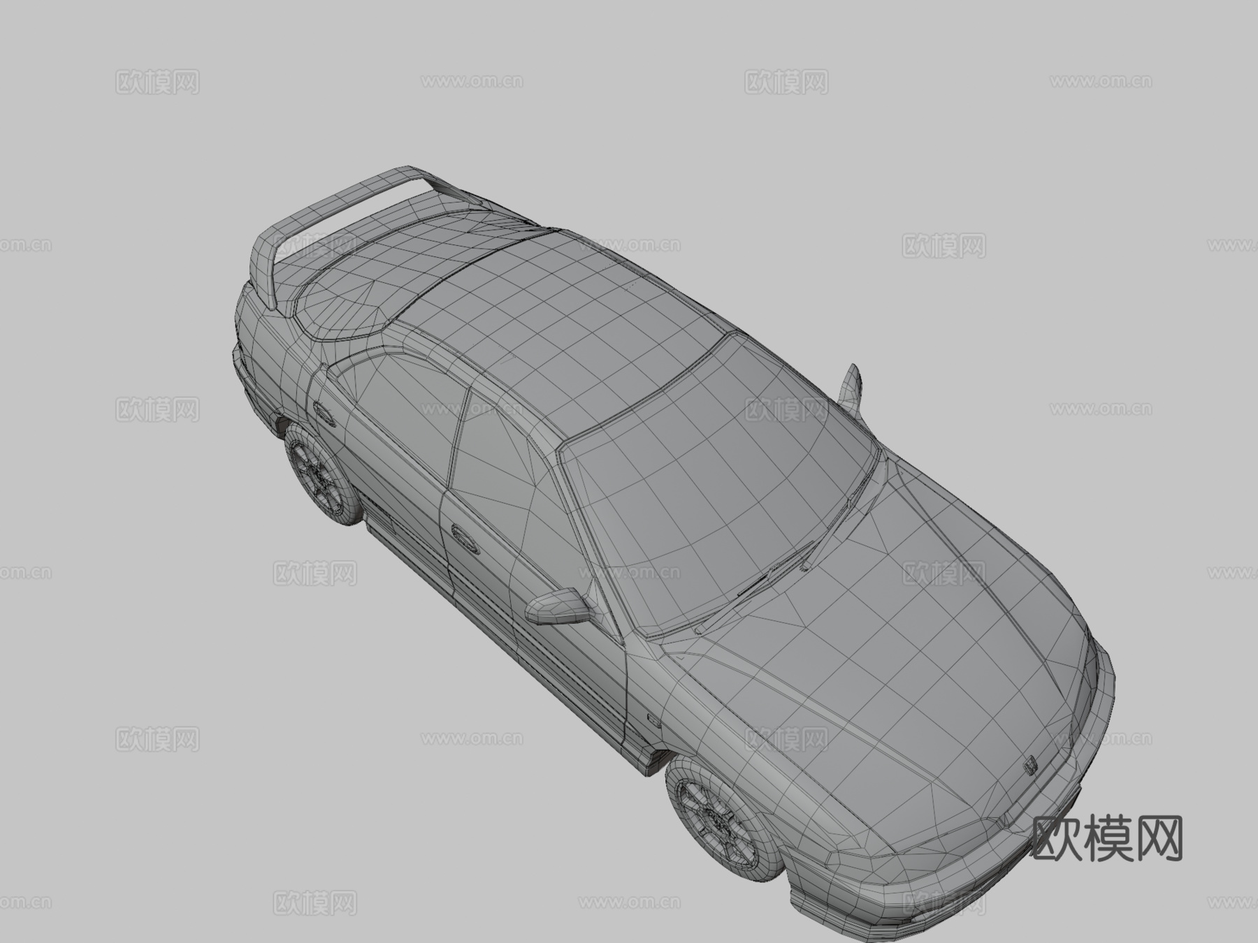 本田 型格 TypeR DB8 更新版3d模型下载（渲染图3）