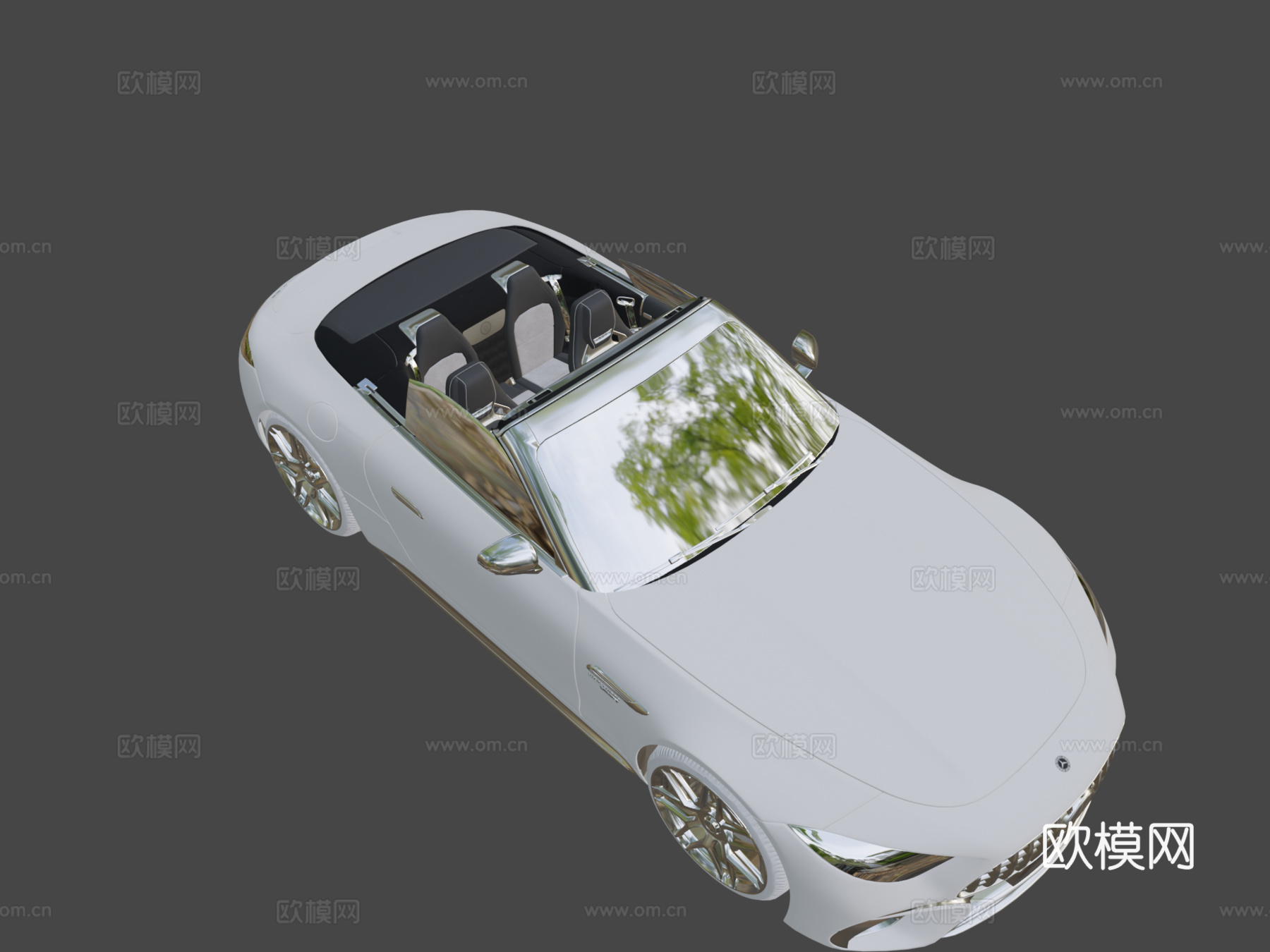 梅赛德斯奔驰 SL63 AMG3d模型下载（渲染图8）