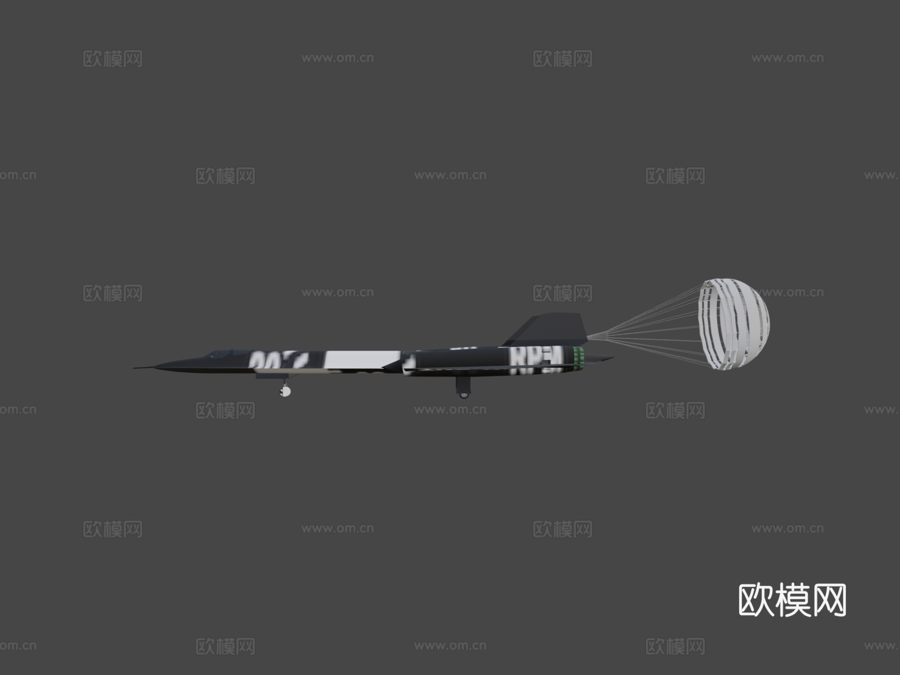 洛克希德SR71黑鸟3d模型下载（渲染图6）