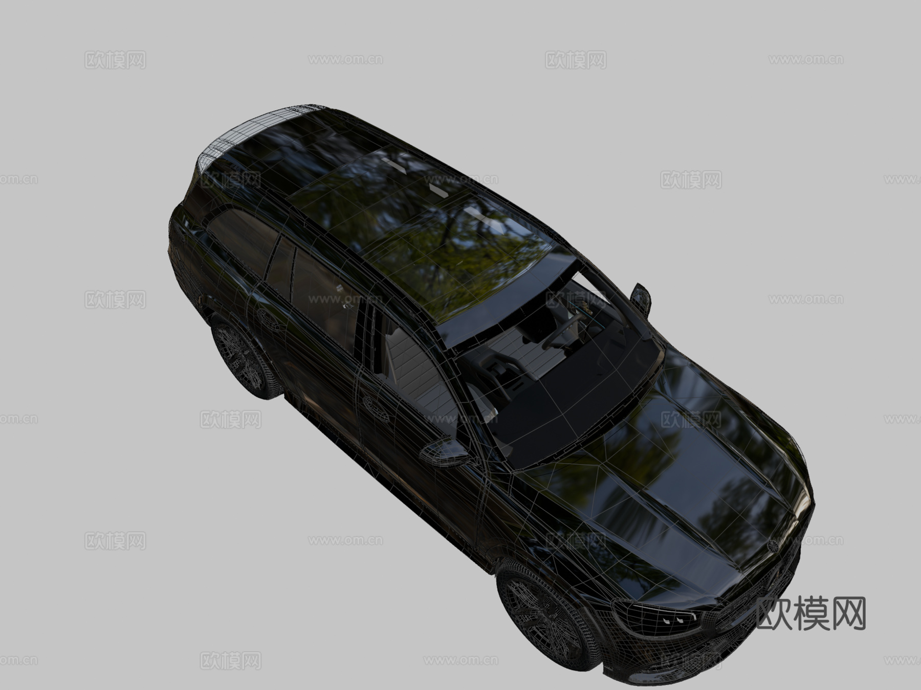 梅赛德斯奔驰GLS3d模型下载（渲染图2）