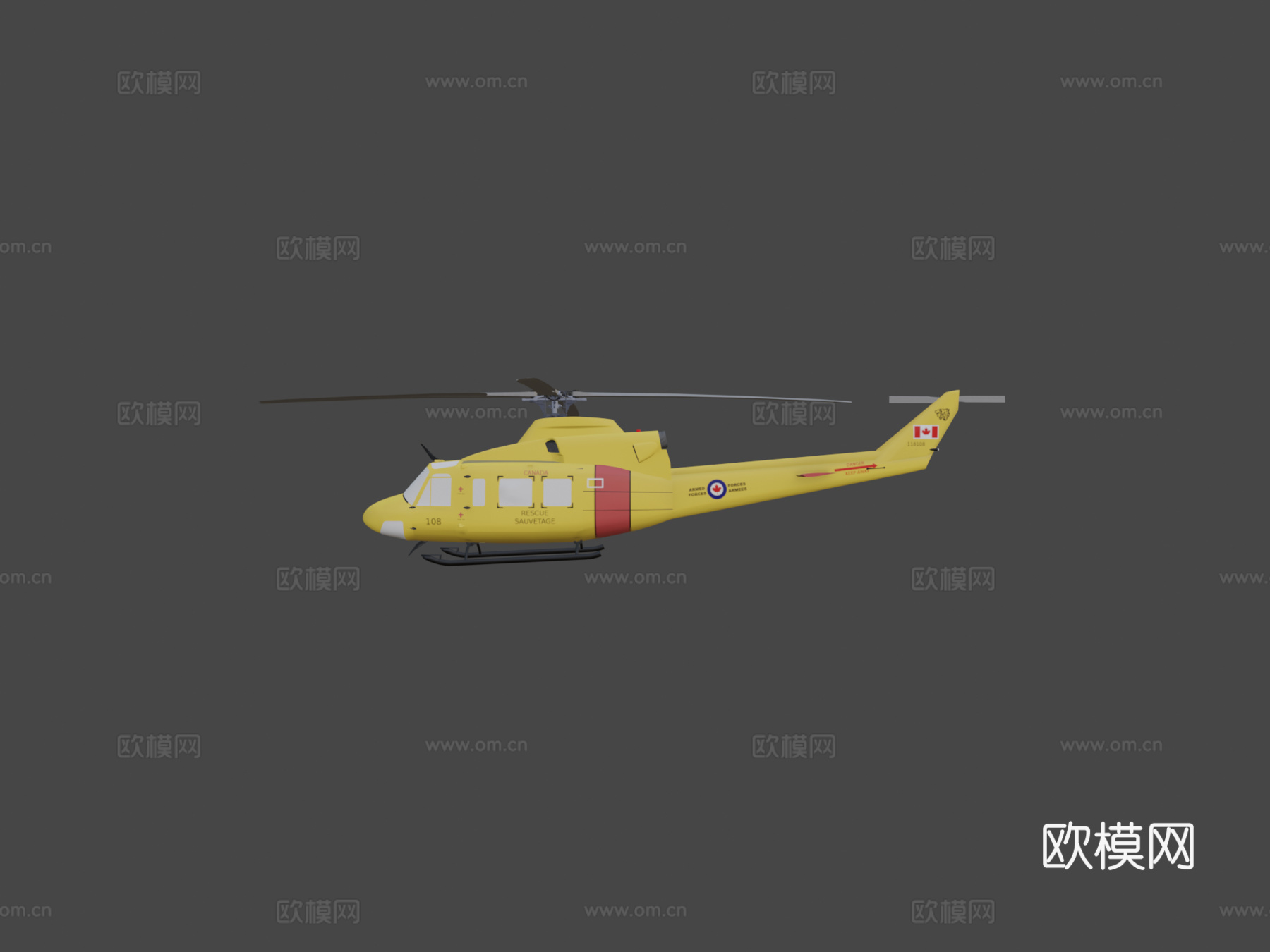 贝尔 CH146 狮鹫3d模型下载（渲染图6）