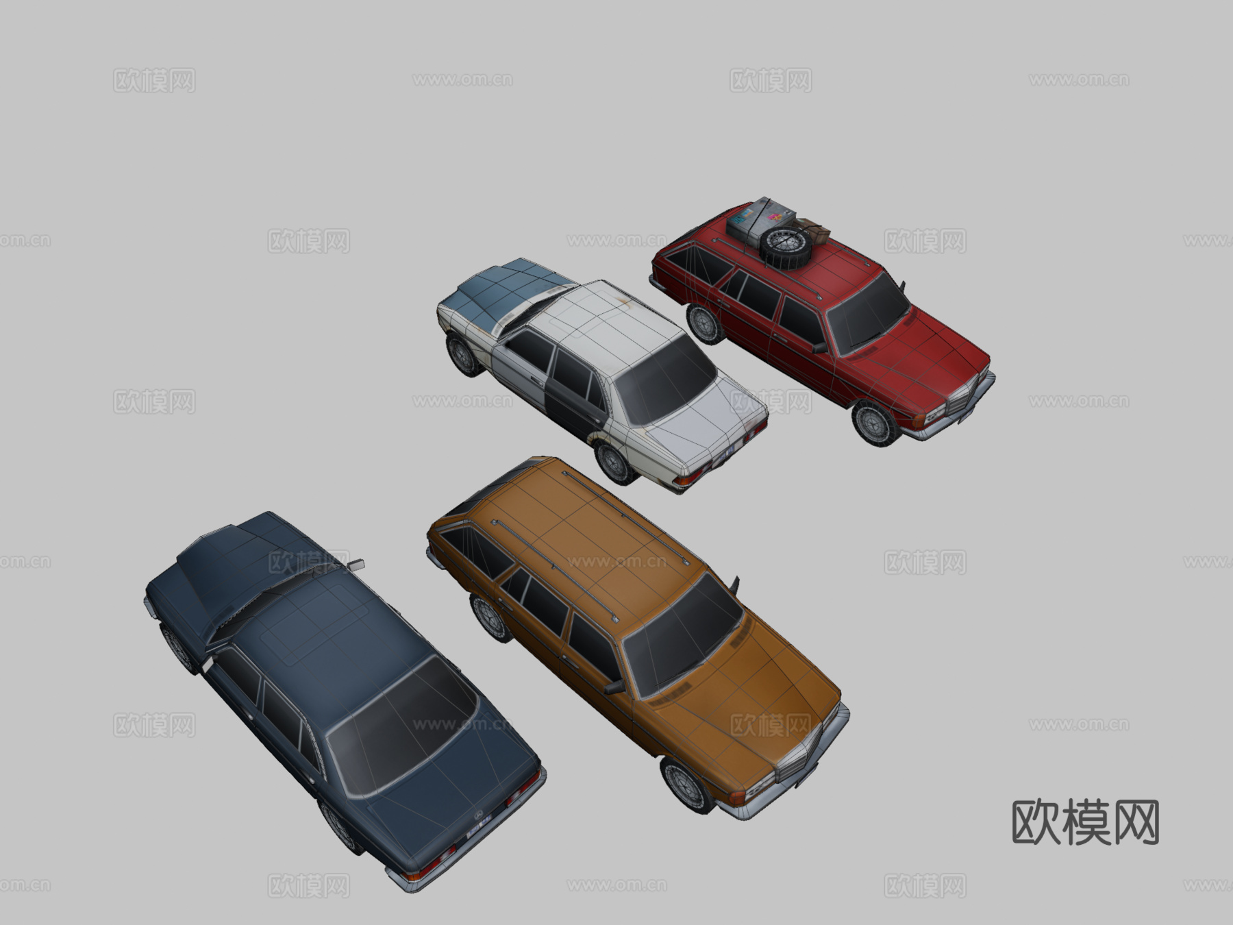 梅赛德斯奔驰 W1233d模型下载（渲染图2）