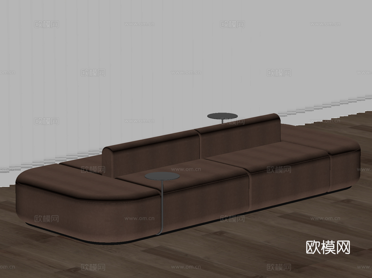 现代意式沙发 多人沙发su模型