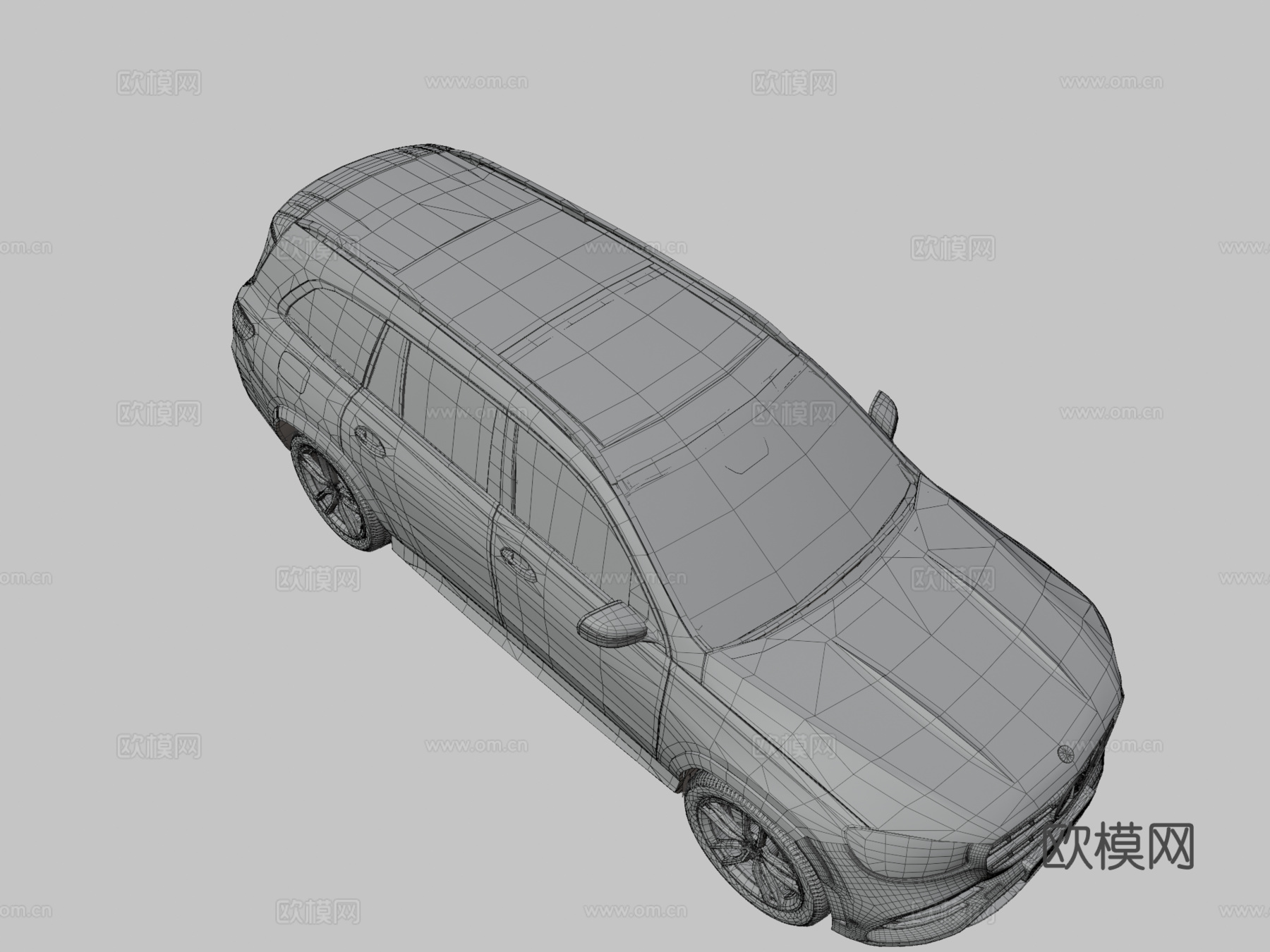 梅赛德斯奔驰GLS3d模型下载（渲染图3）