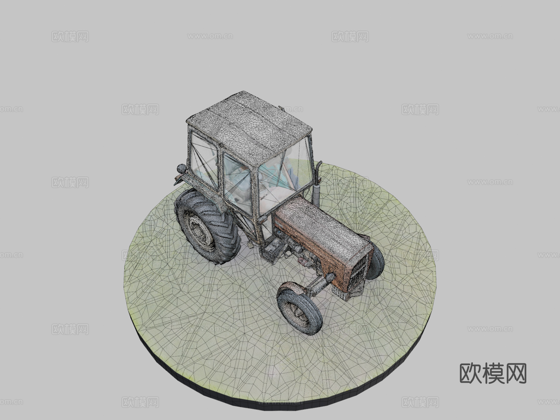 乌尔苏斯 C360 拖拉机3d模型下载（渲染图2）