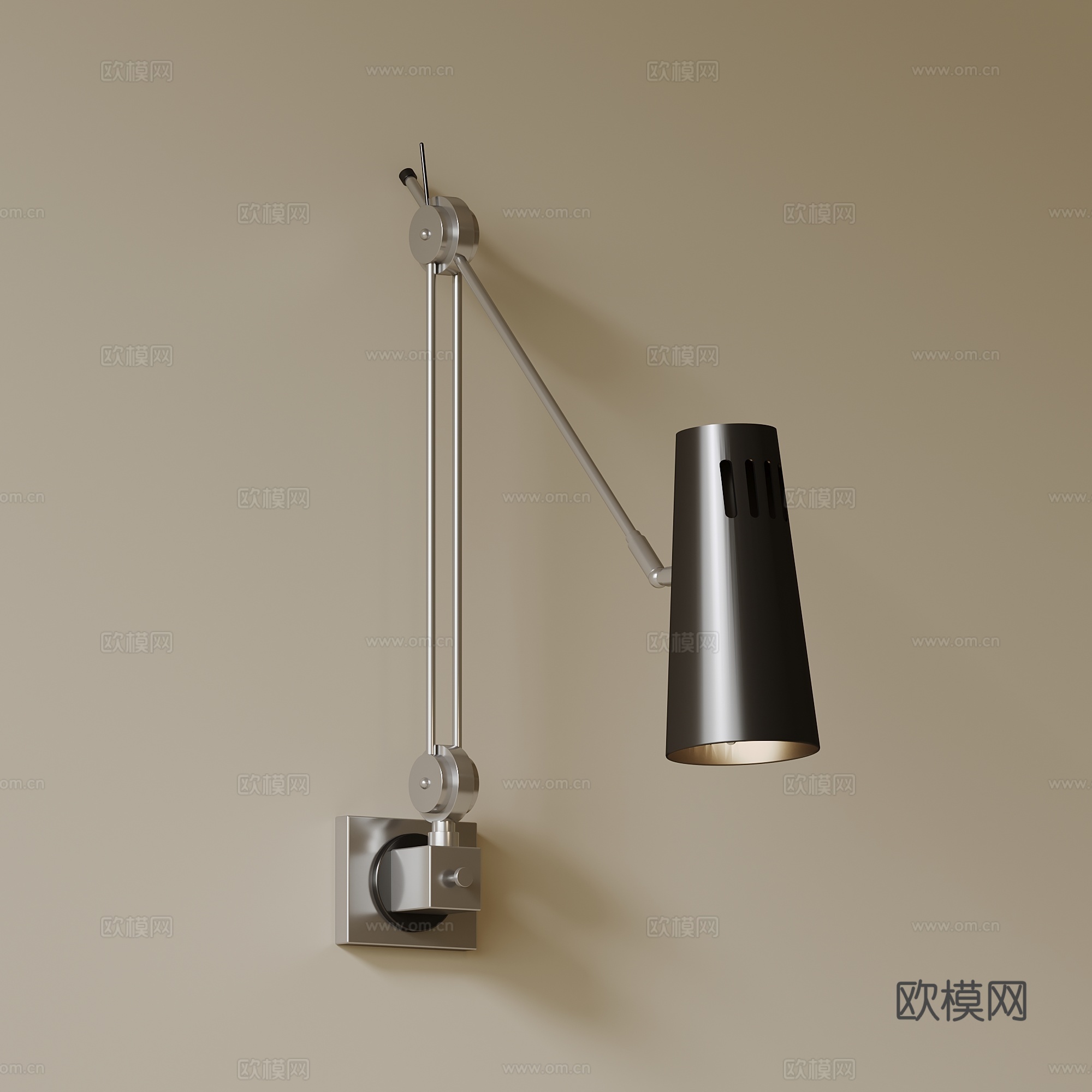 现代壁灯 金属壁灯su模型