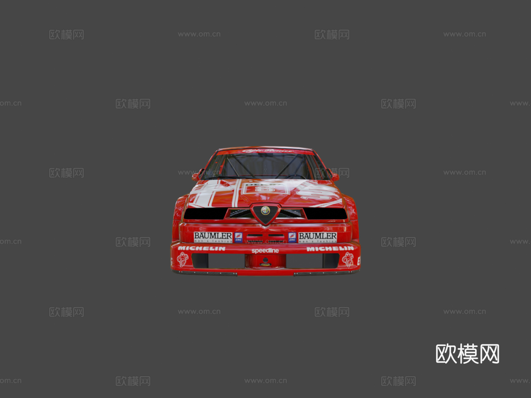 AC  阿尔法罗密欧 155 V6 TI3d模型下载（渲染图5）