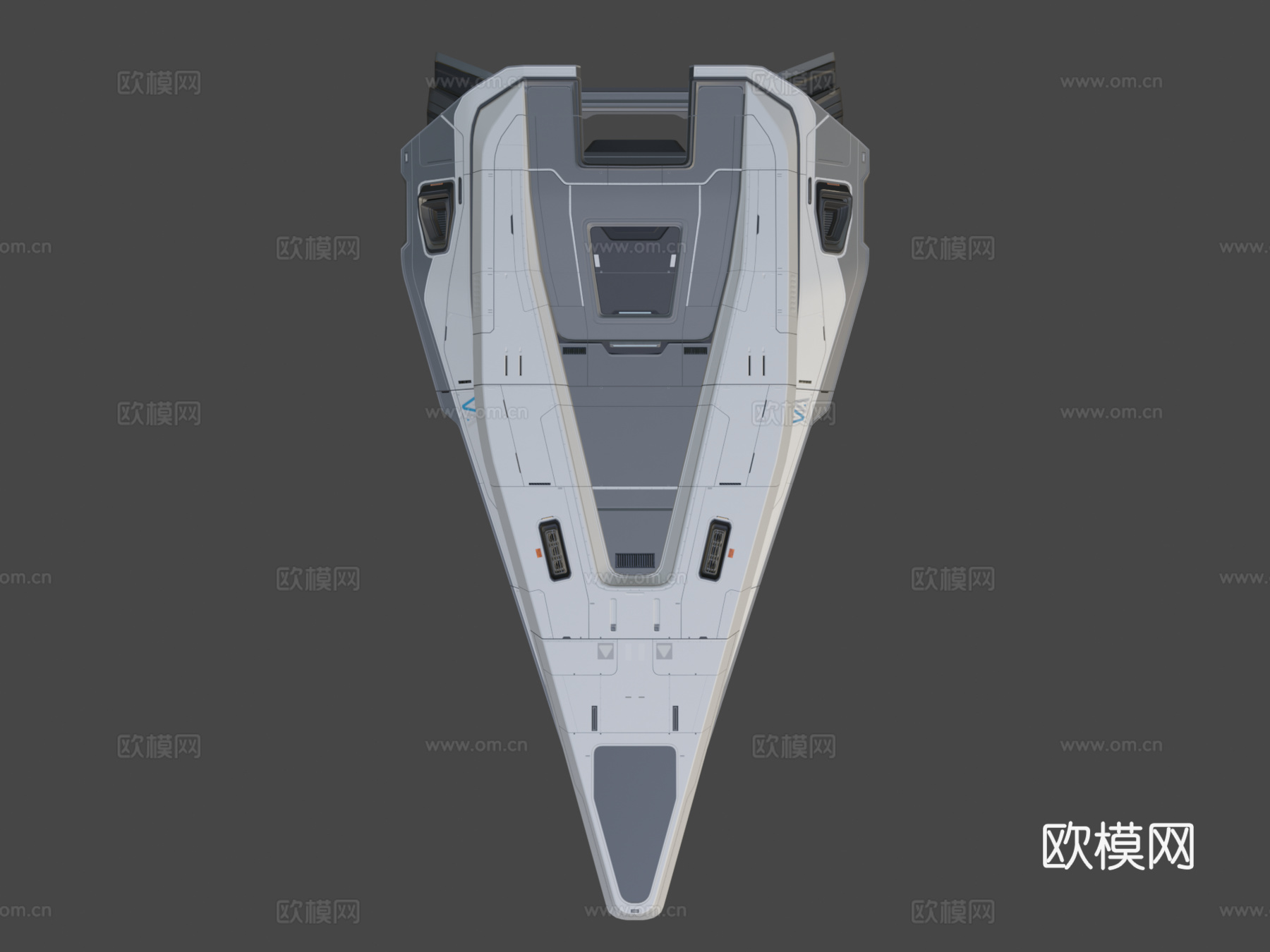 火卫一  太空船 带完整建模内饰3d模型下载（渲染图8）
