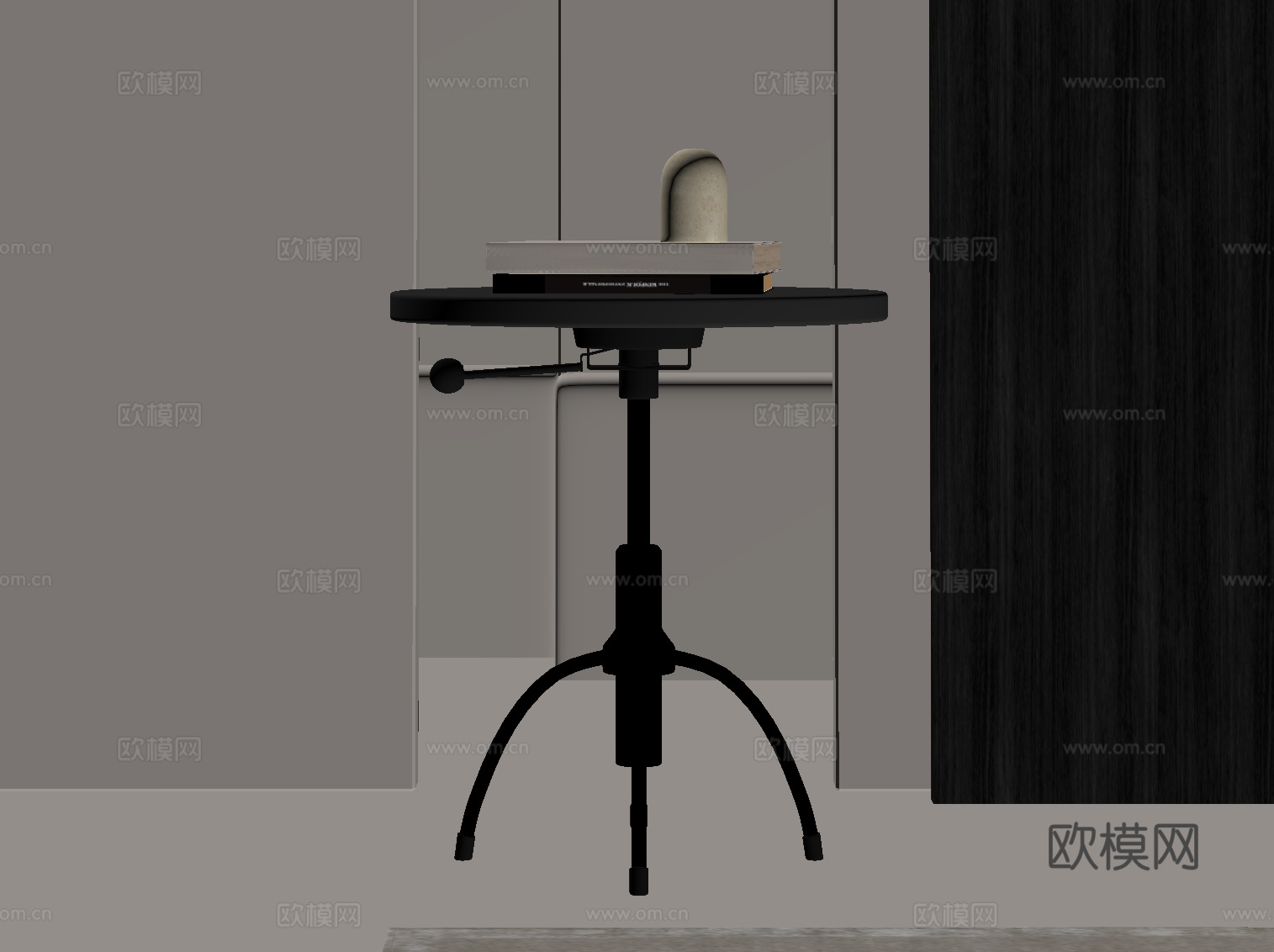 现代意式边几su模型下载（渲染图2）