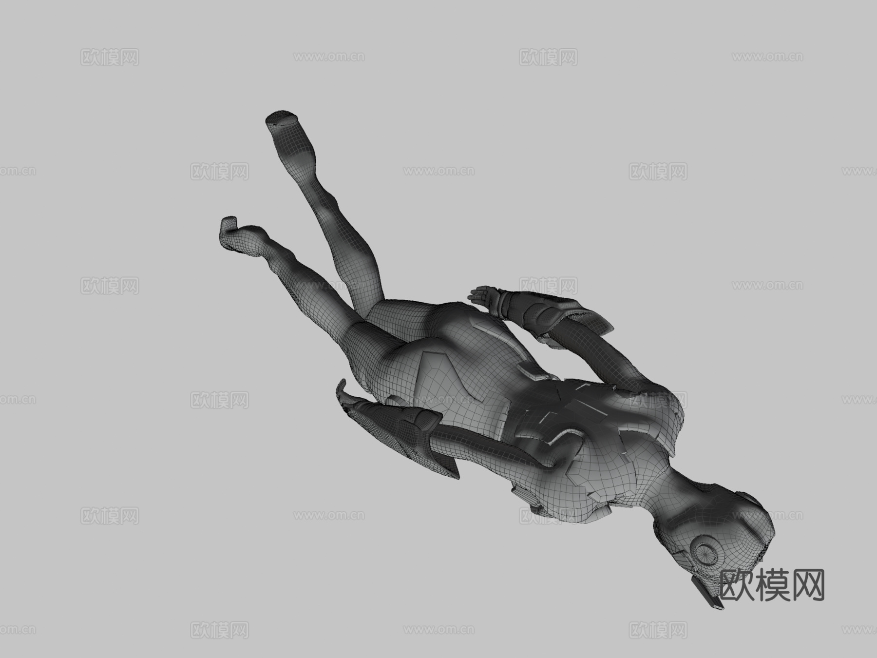 赛博装甲 作者 Oscar Creativo3d模型下载（渲染图3）