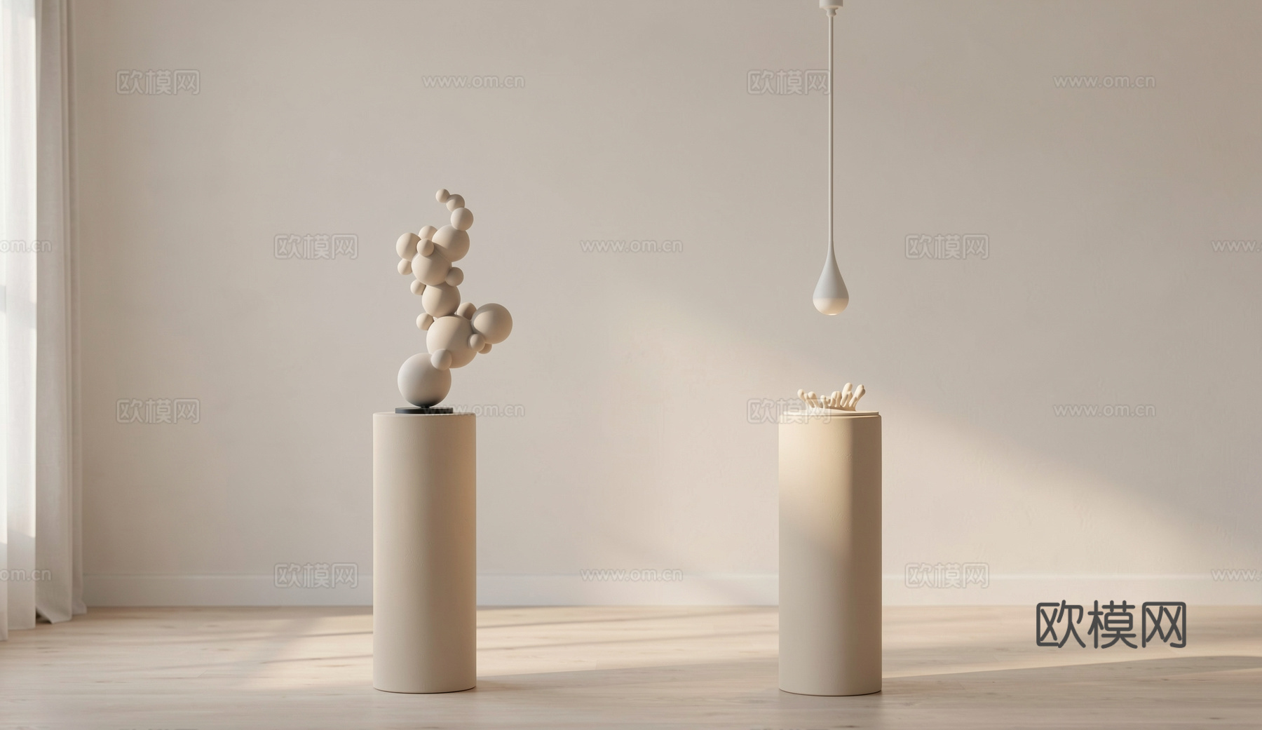 现代雕塑摆件 不锈钢雕塑 水滴雕塑 装置su模型