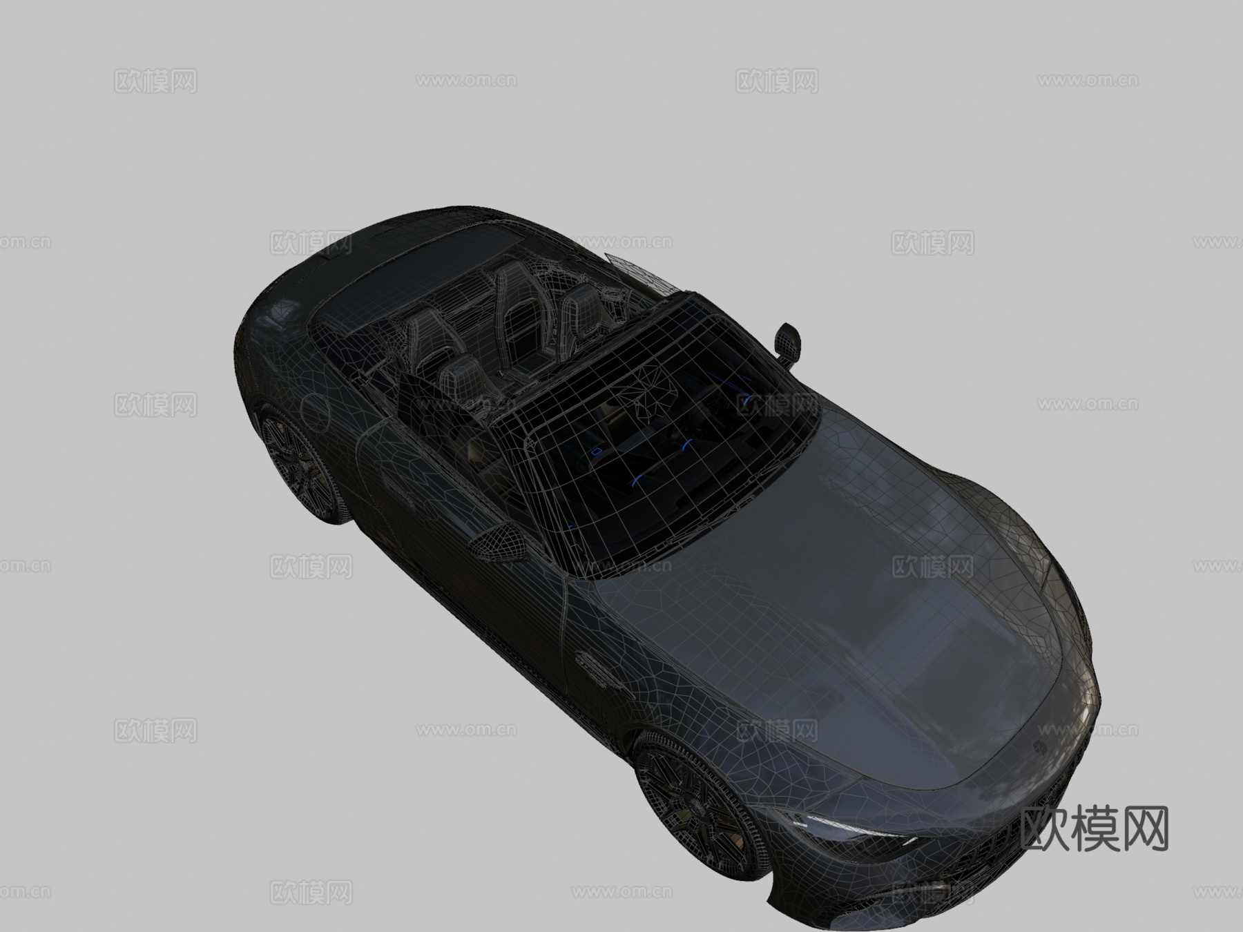 梅赛德斯奔驰 SL63 AMG3d模型下载（渲染图2）