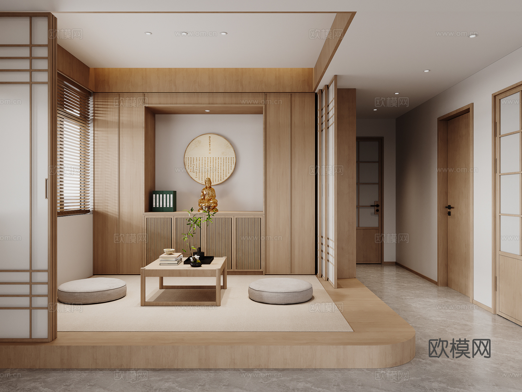 宋式佛堂3d模型下载