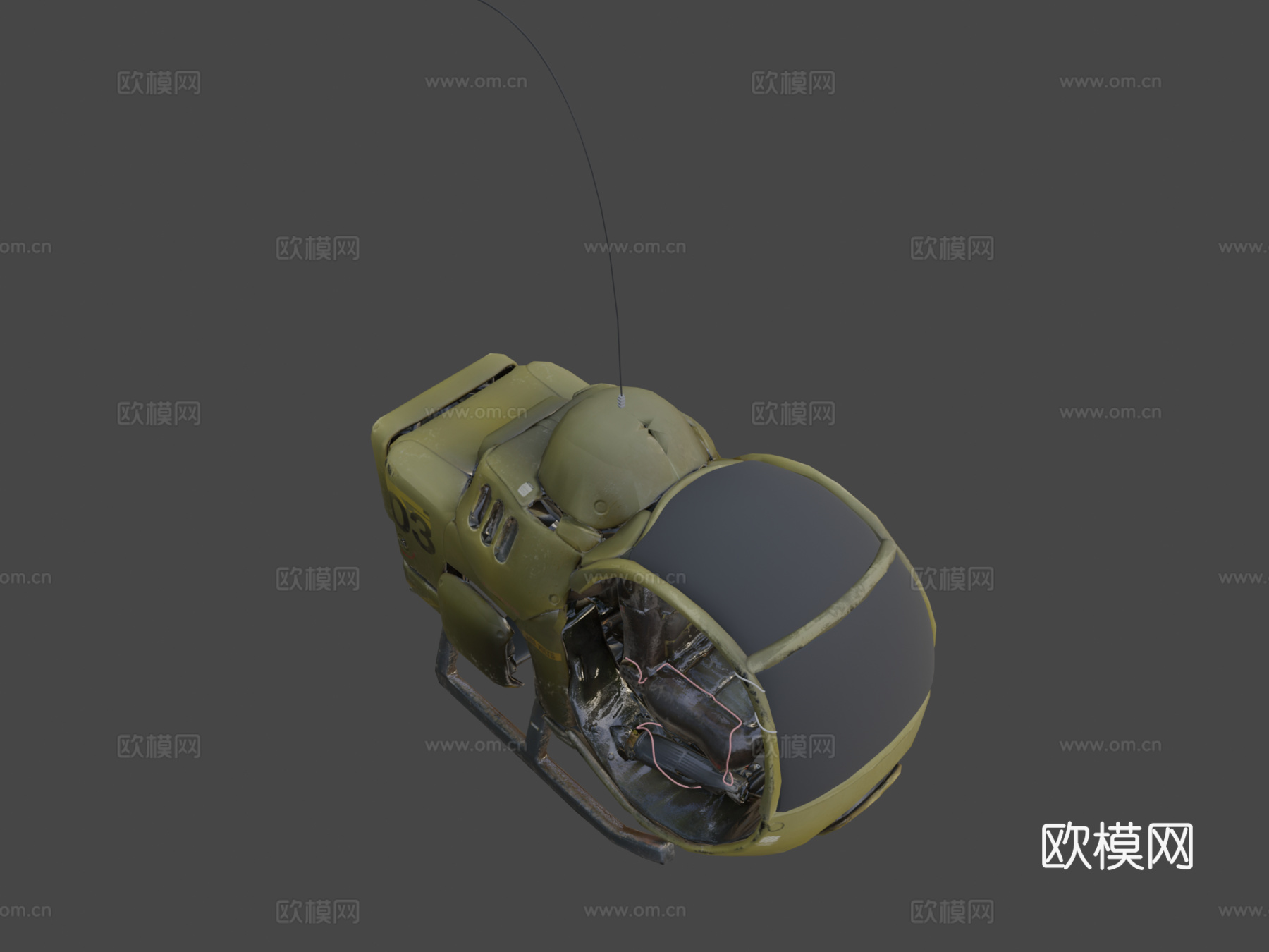 龙珠 飞行器3d模型下载（渲染图7）