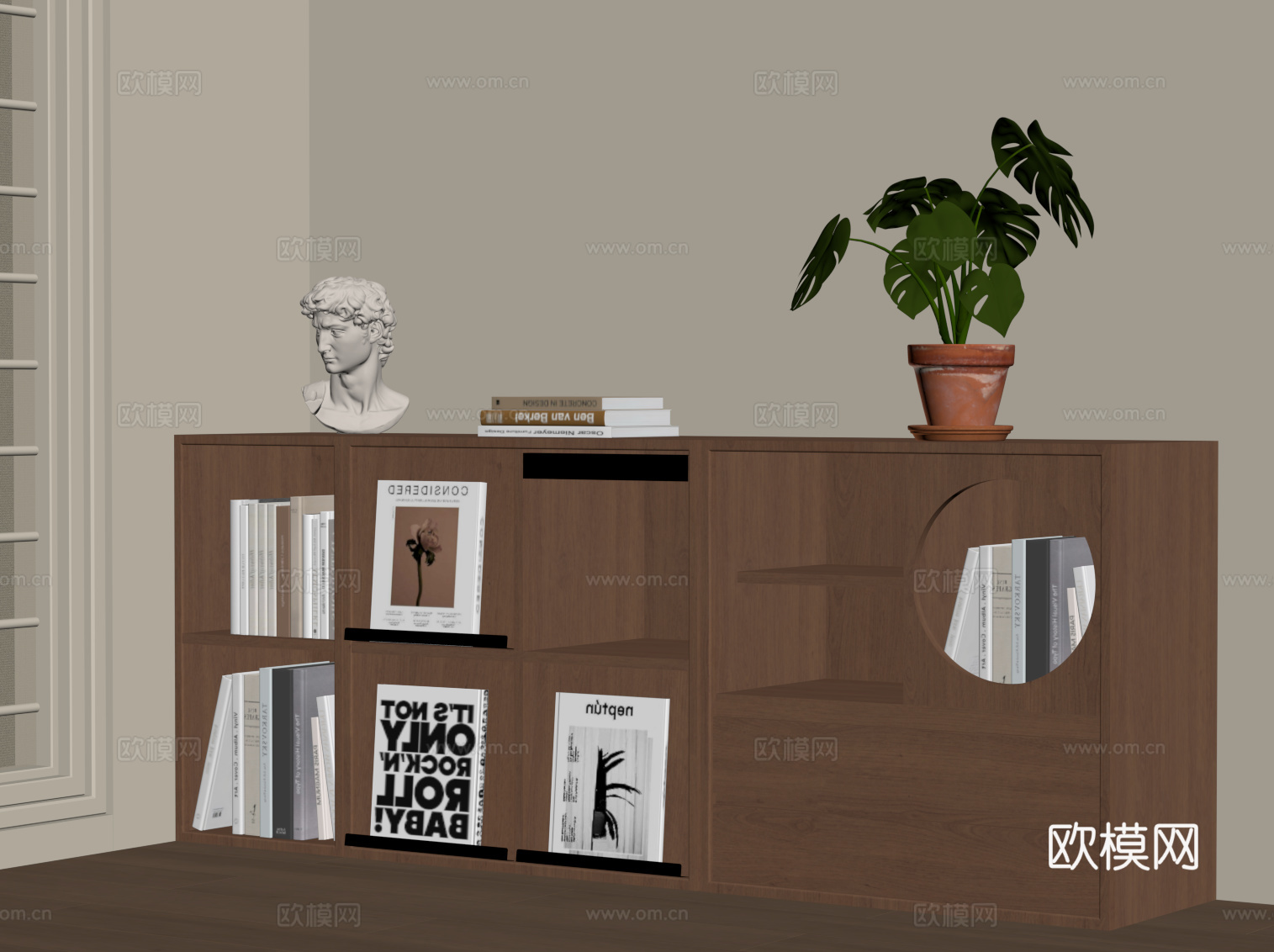 中古书柜 置物柜su模型