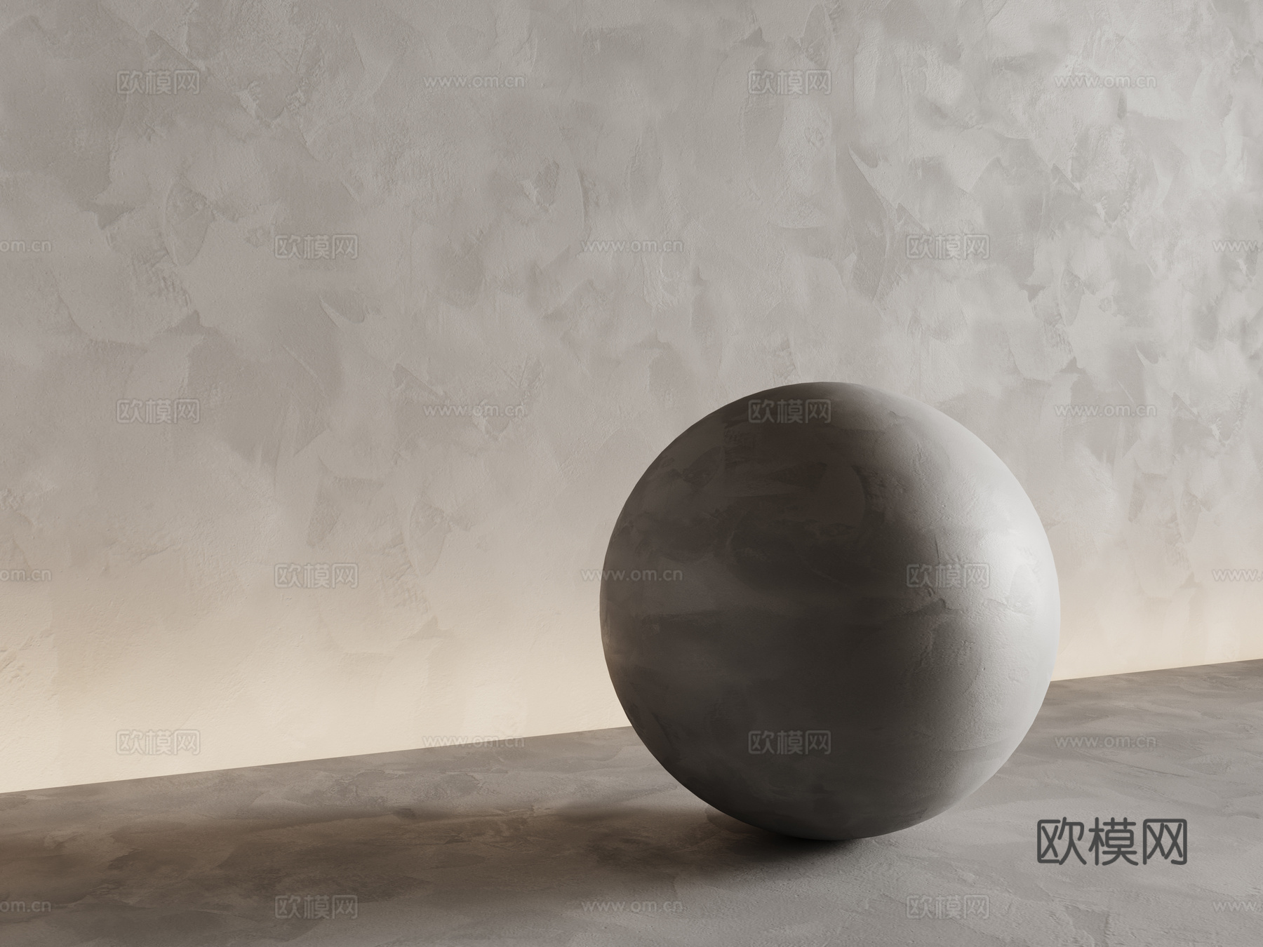 现代涂料 微水泥 艺术漆 肌理漆 水泥墙su模型