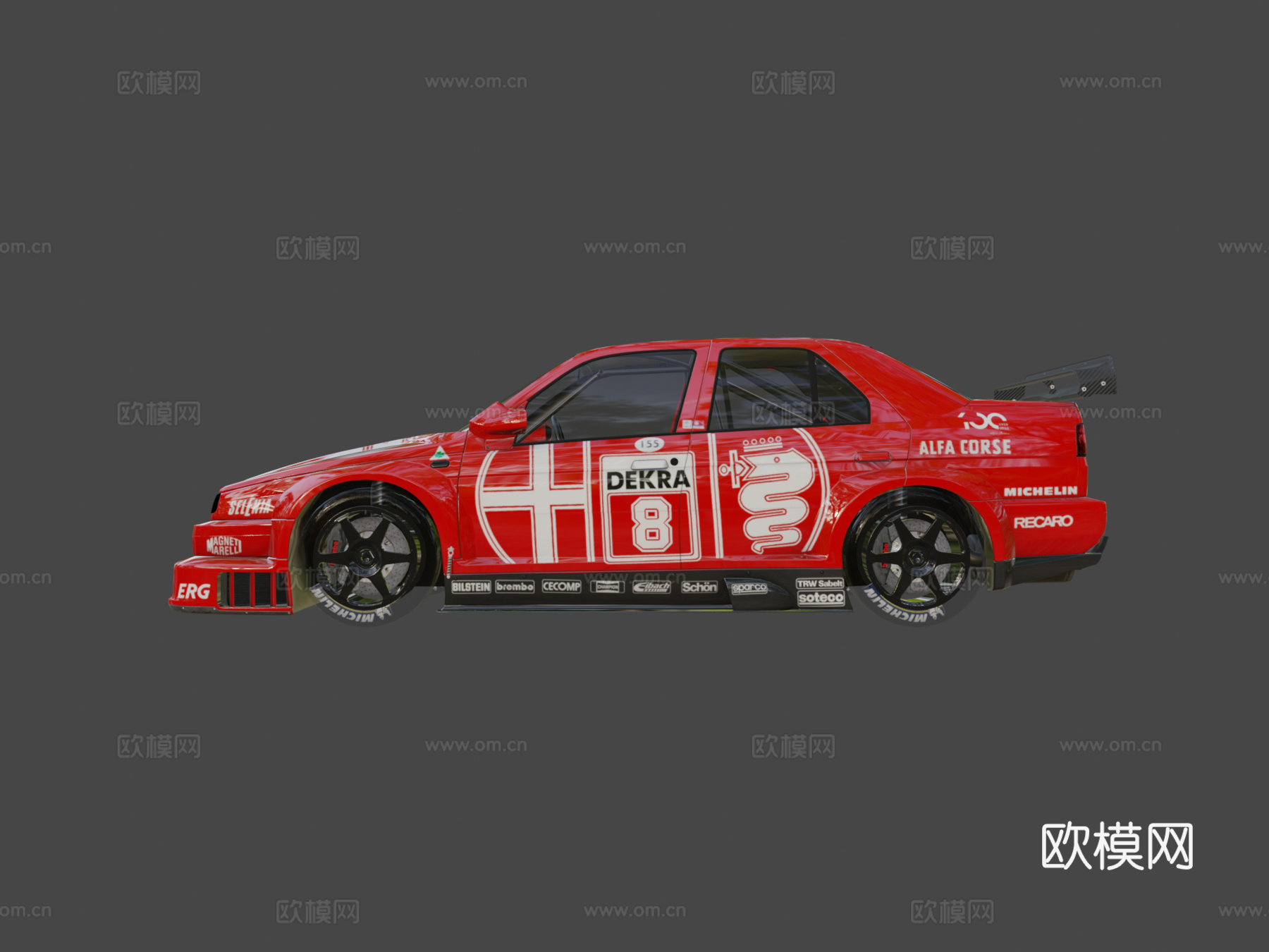 AC  阿尔法罗密欧 155 V6 TI3d模型下载（渲染图6）