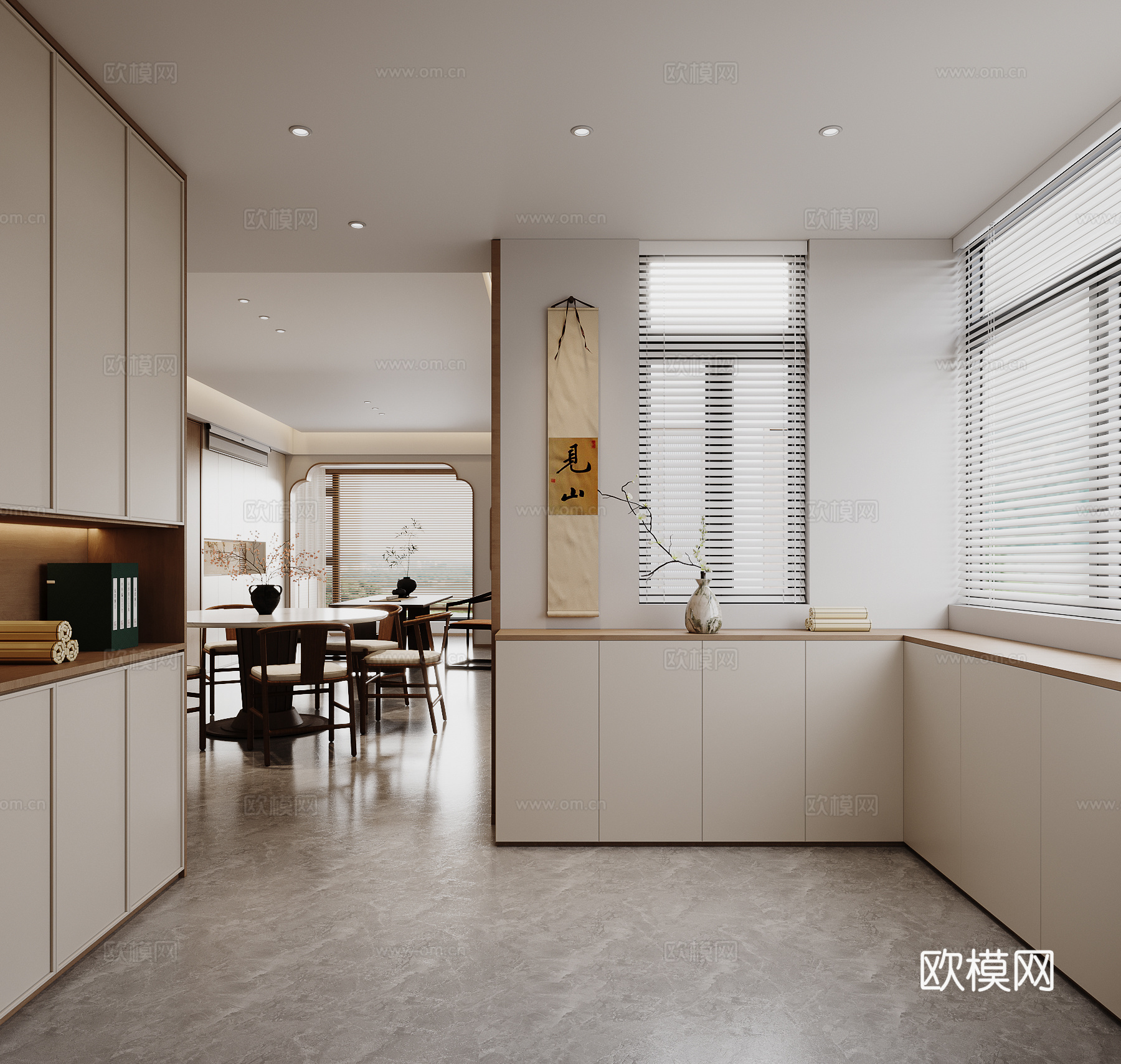 宋式玄关su模型