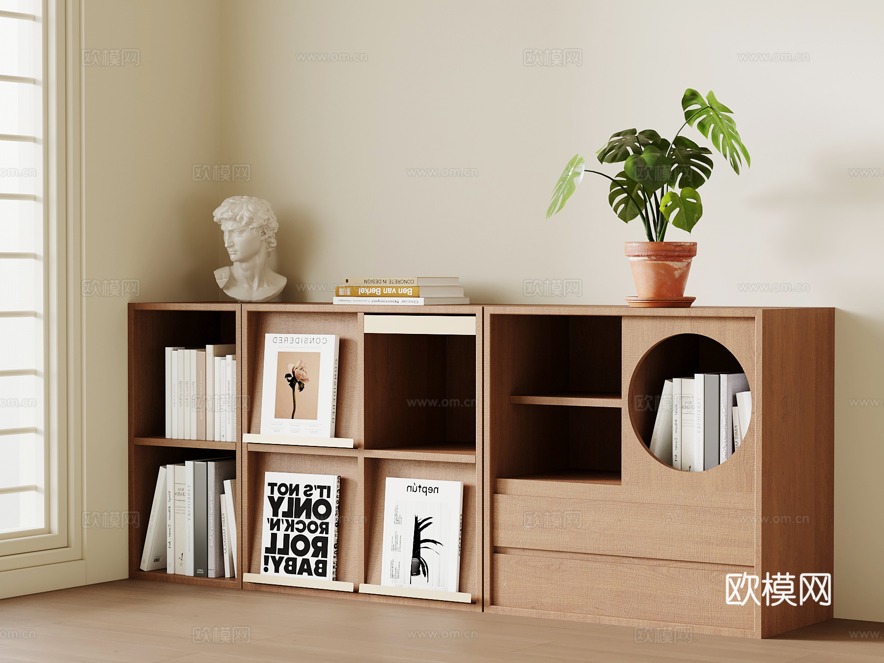 中古书柜 置物柜su模型