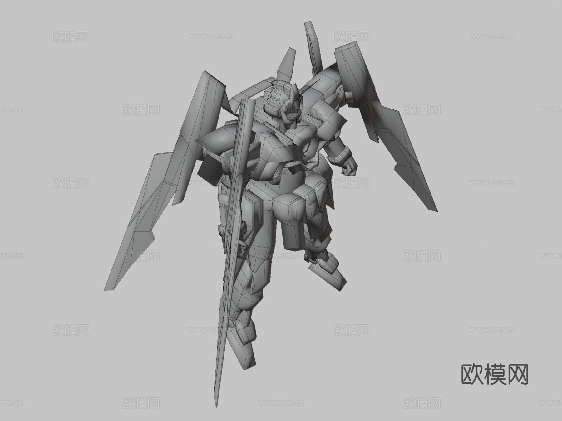 高达AGE 2 标准型3d模型下载（渲染图3）