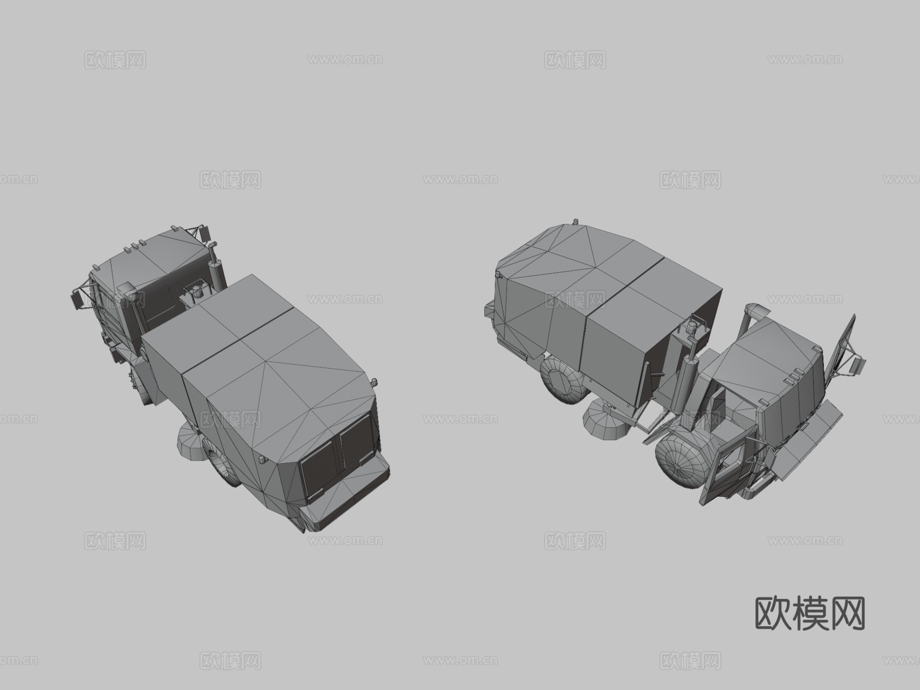 福特 Elgin CF8000 街道清扫车3d模型下载（渲染图3）