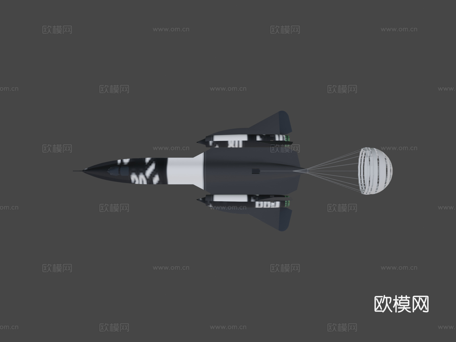 洛克希德SR71黑鸟3d模型下载（渲染图7）