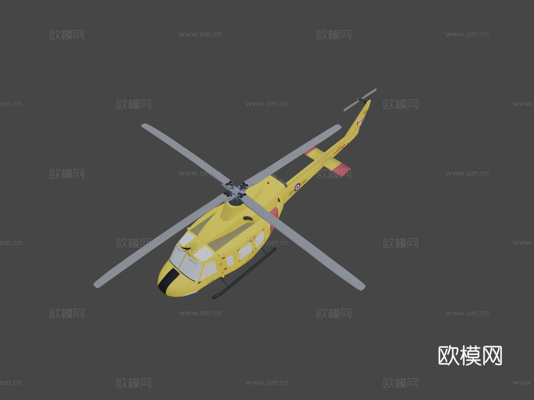 贝尔 CH146 狮鹫3d模型下载（渲染图8）