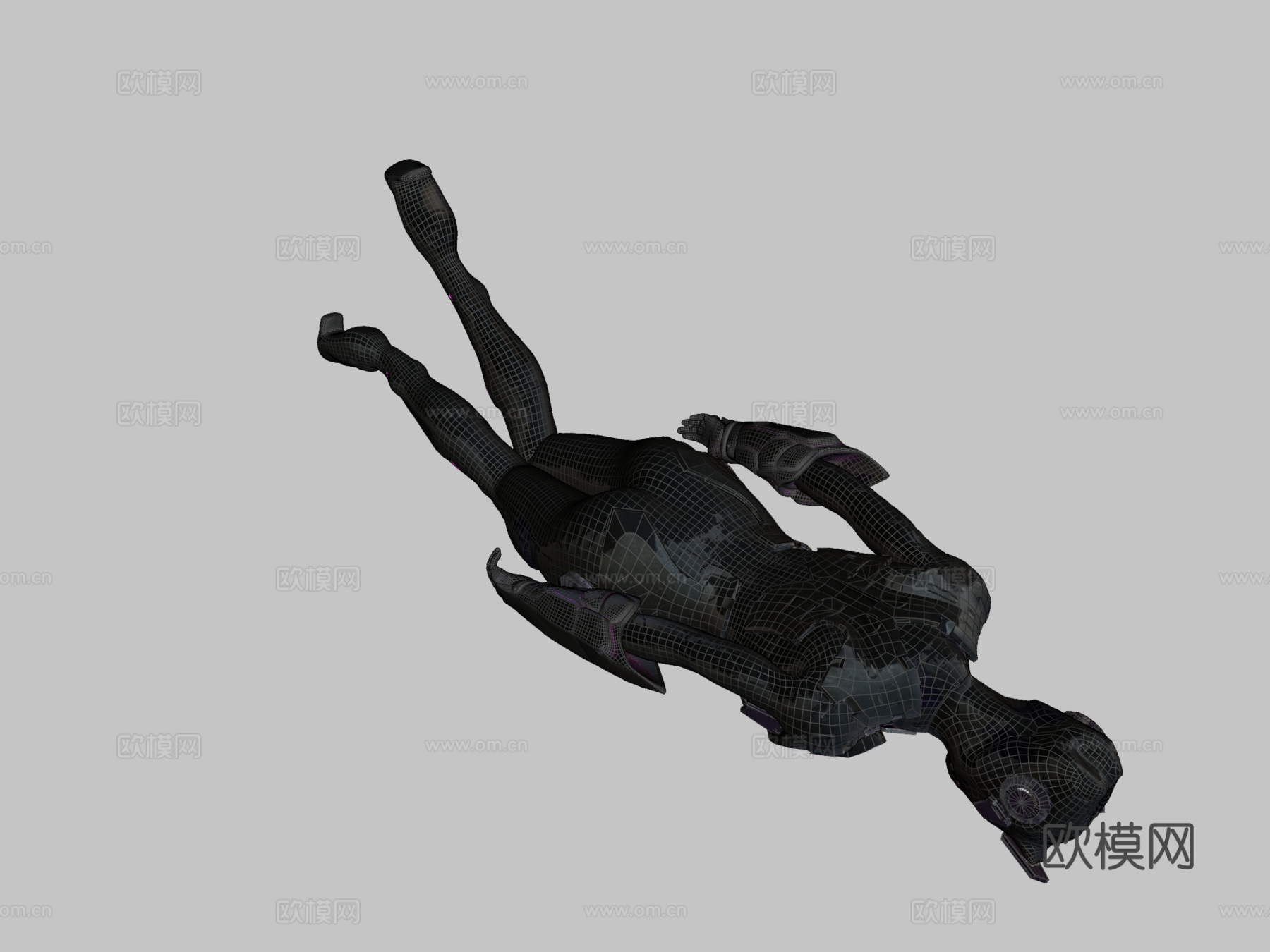 赛博装甲 作者 Oscar Creativo3d模型下载（渲染图2）