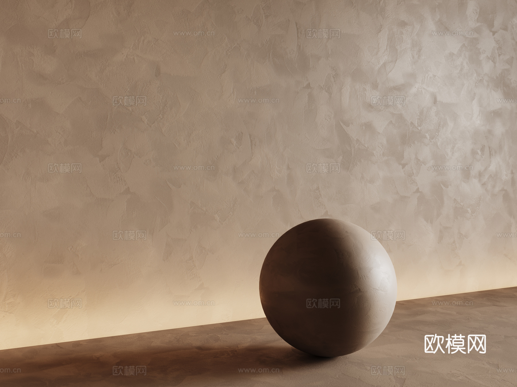 现代涂料 微水泥 艺术漆 肌理漆 水泥墙su模型