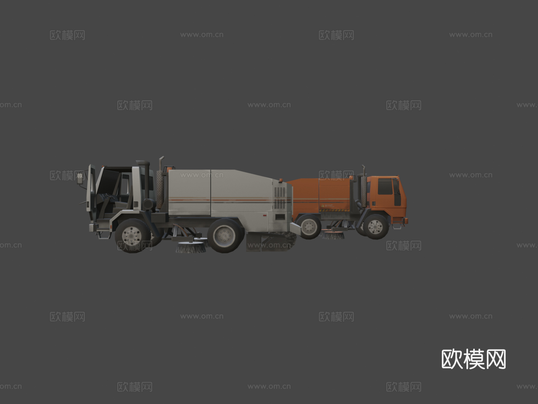 福特 Elgin CF8000 街道清扫车3d模型下载（渲染图7）