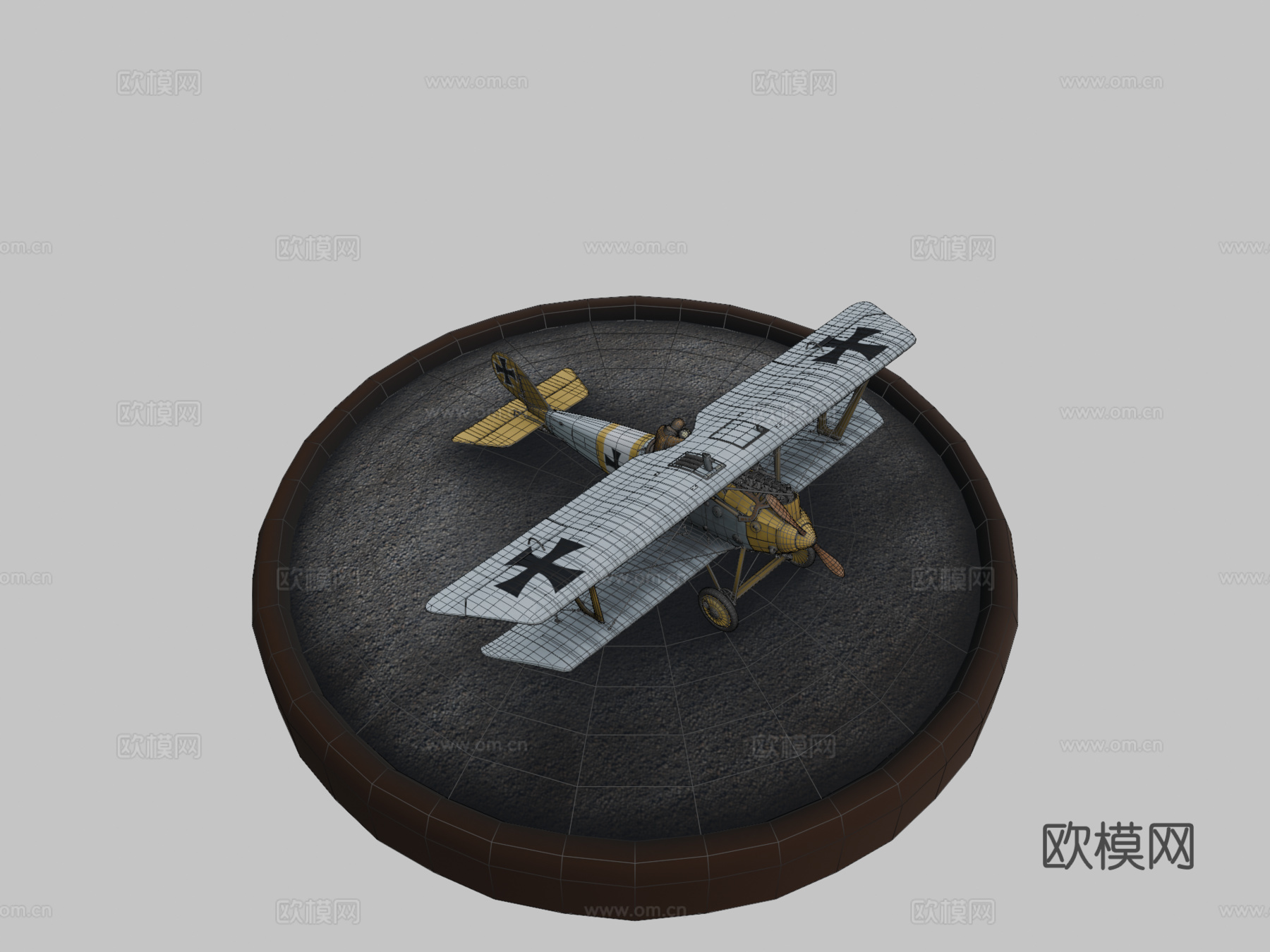 飞机3d模型下载（渲染图2）