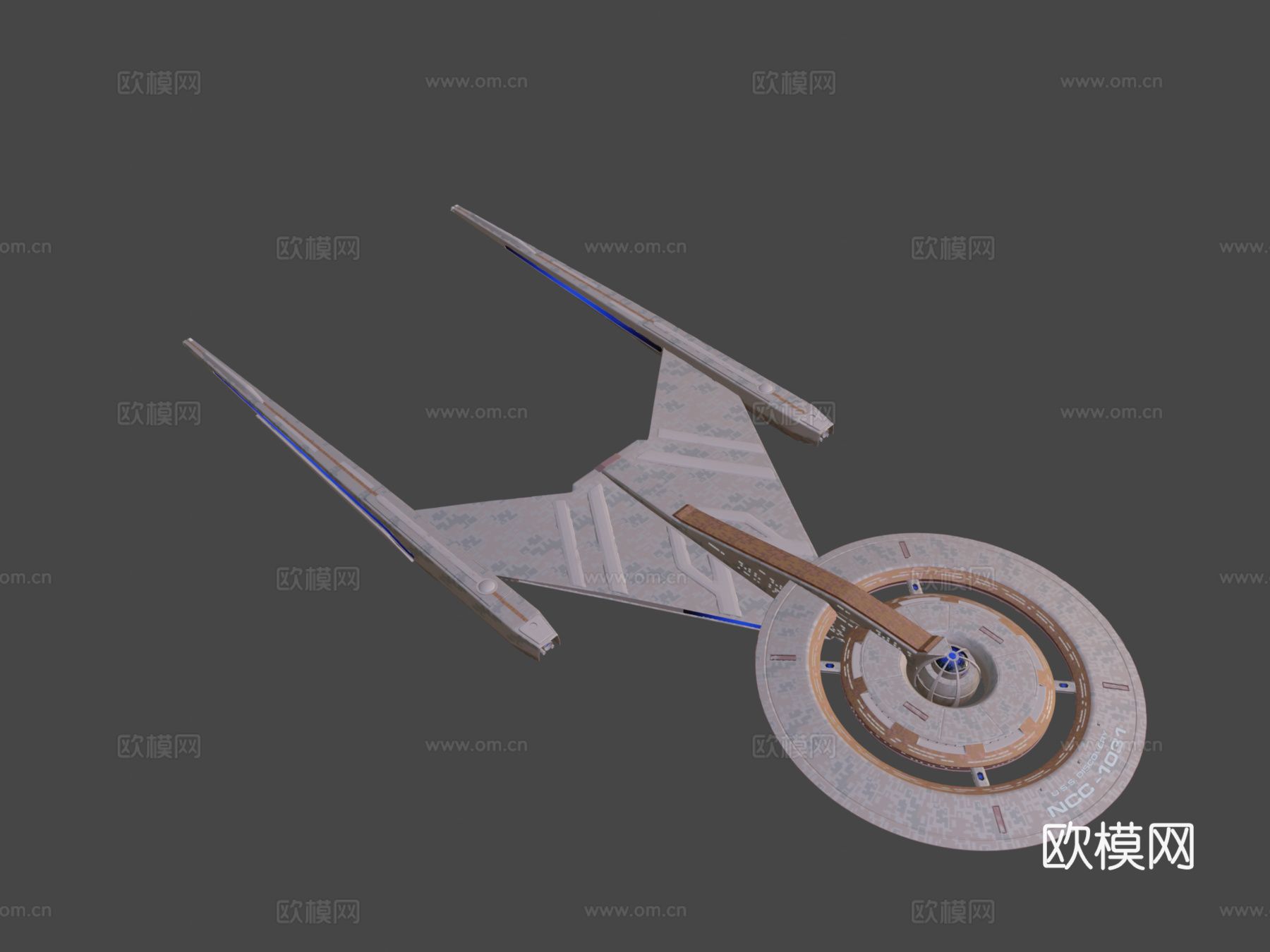 USS 发现号3d模型下载（渲染图7）