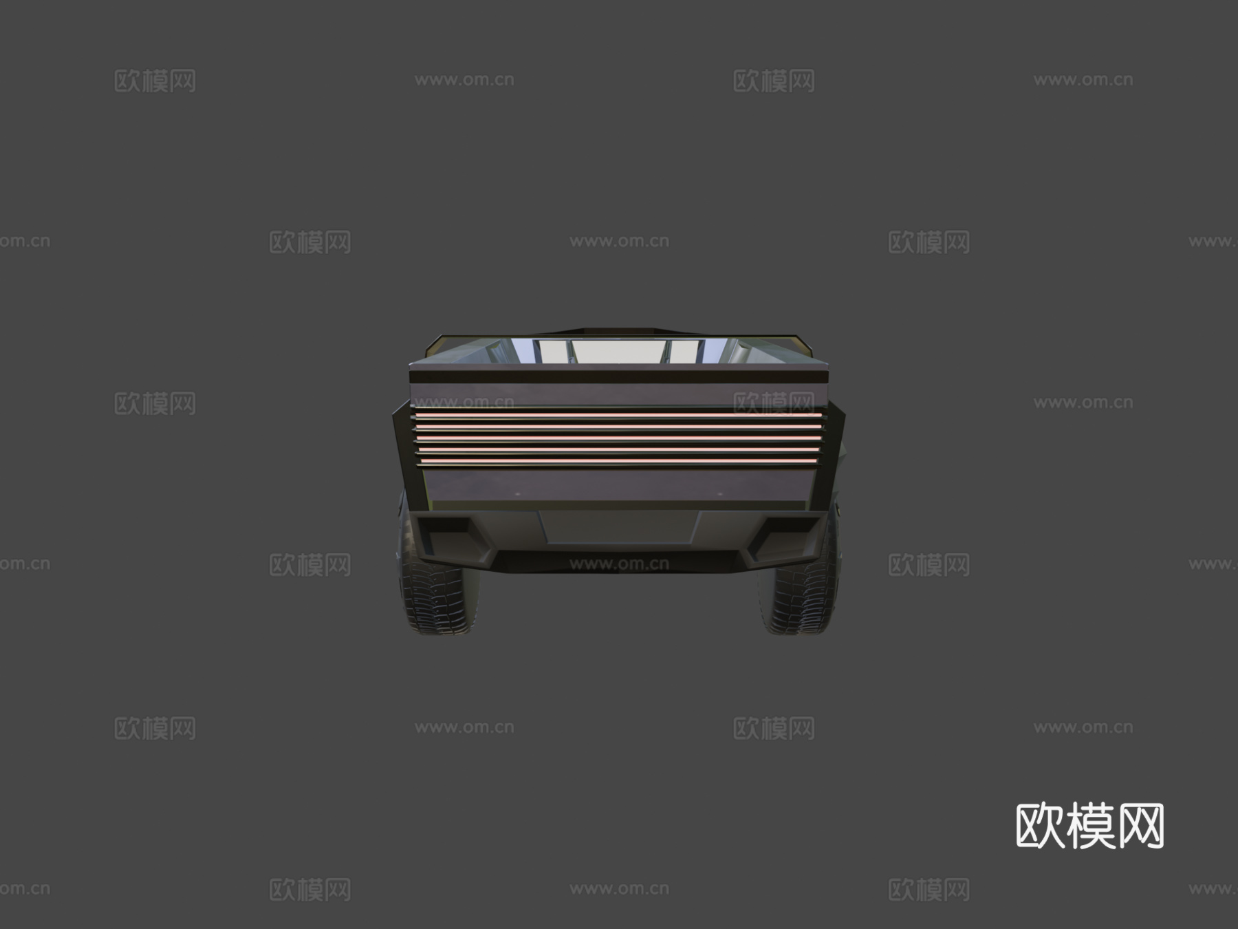 赛博朋克2077-Quadra赛博卡车3d模型下载（渲染图5）