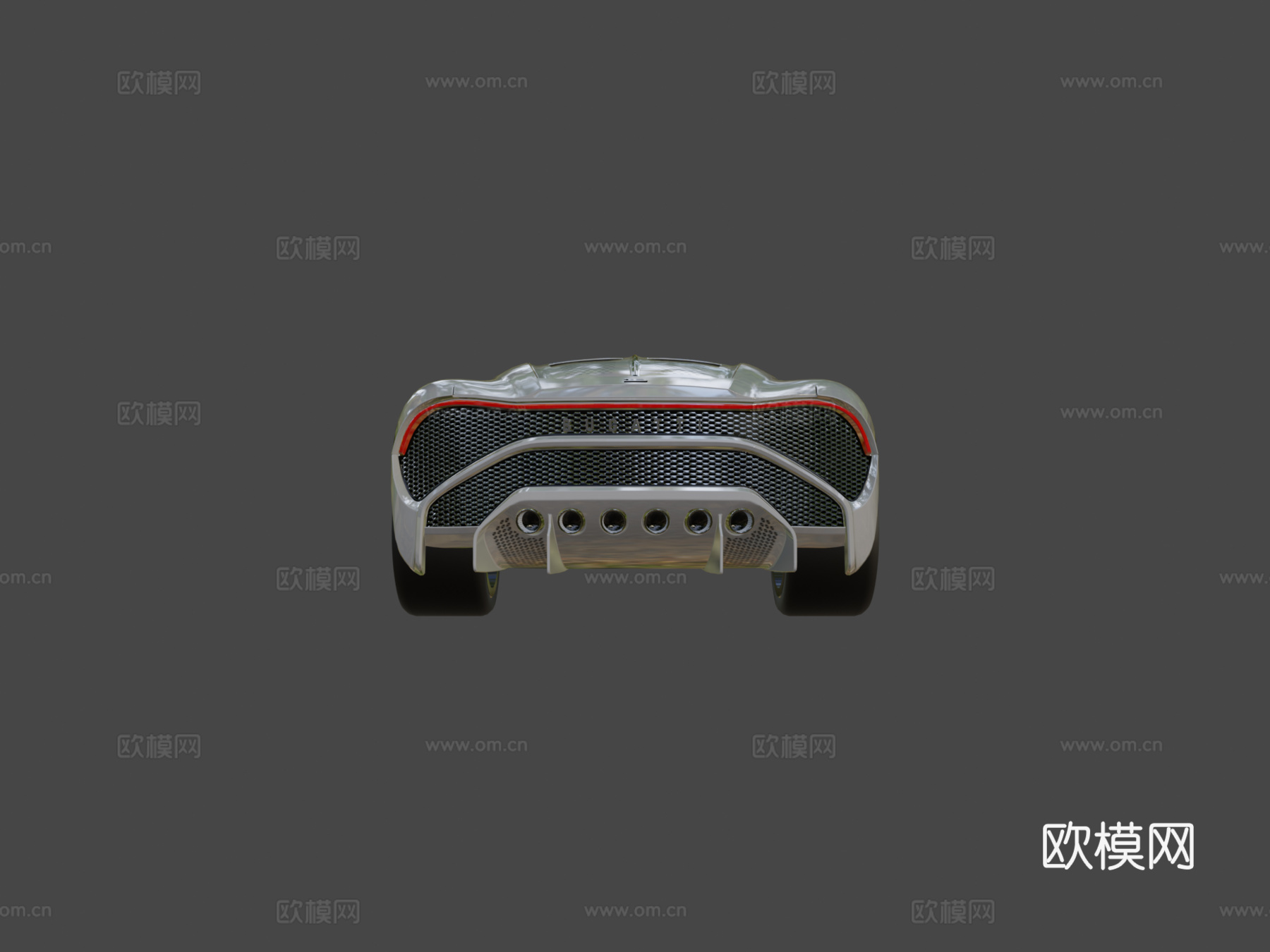 布加迪-黑车3d模型下载（渲染图6）