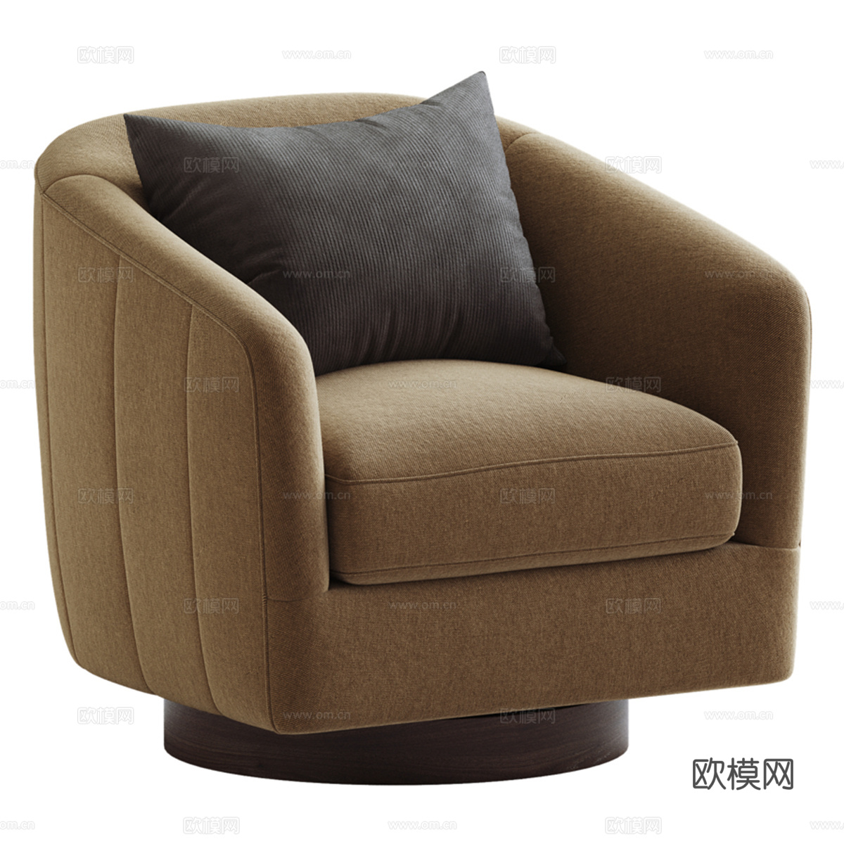 现代单椅3d模型下载（渲染图3）