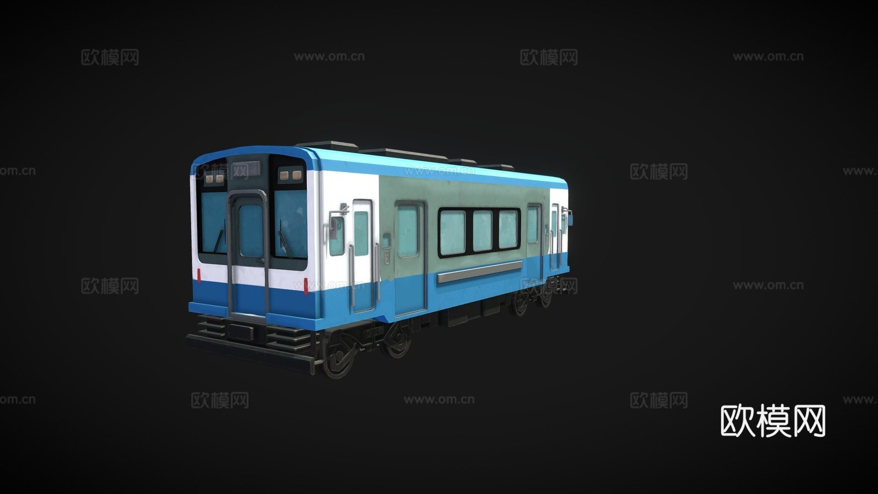 火车3d模型下载（渲染图1）