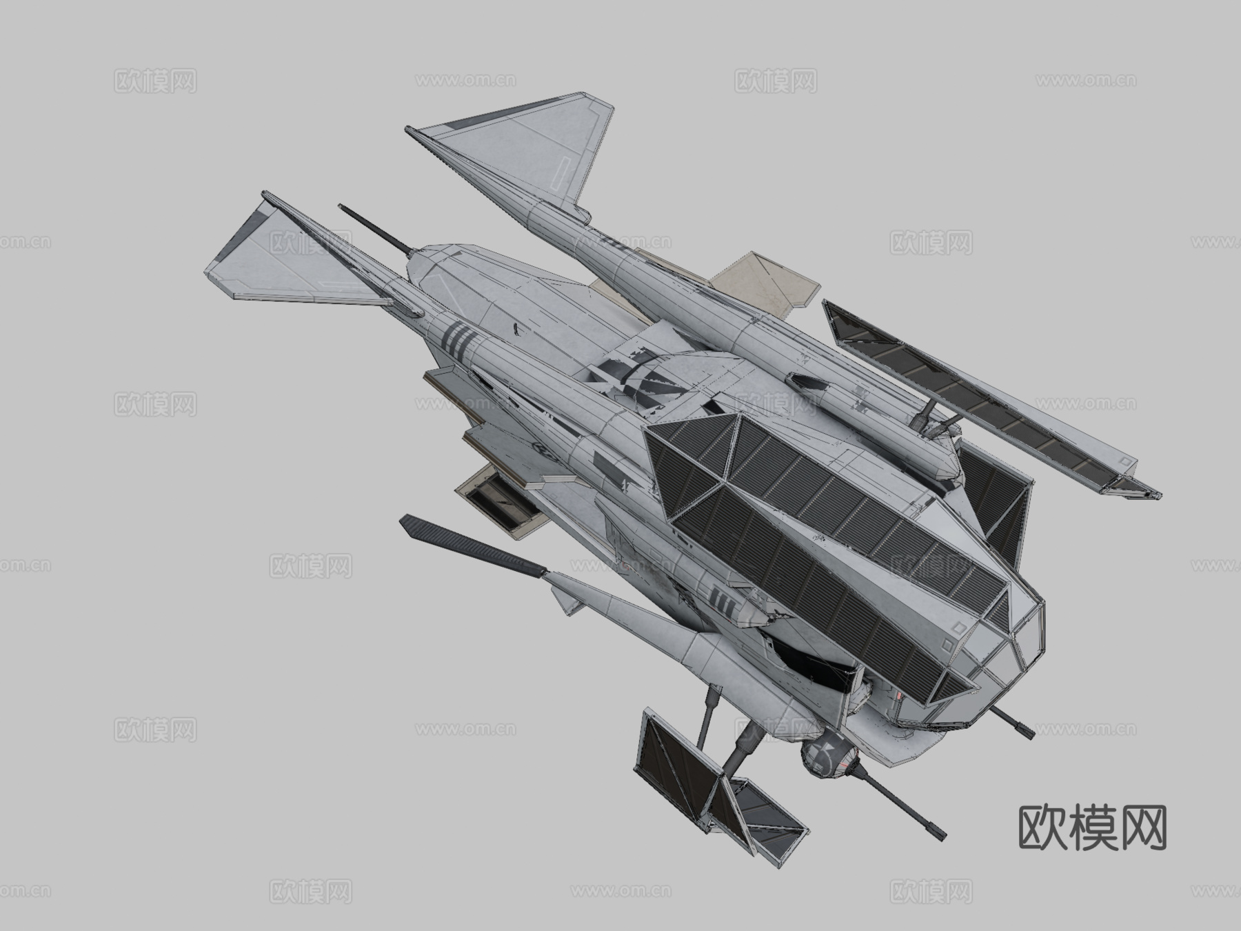巡逻运输车3d模型下载（渲染图2）