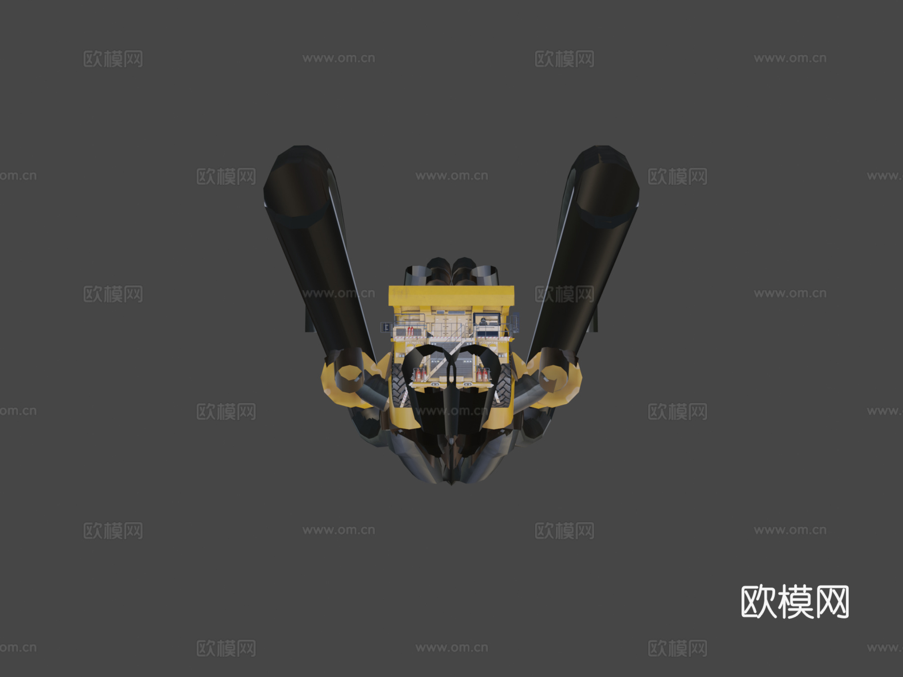 矿用自卸卡车3d模型下载（渲染图5）