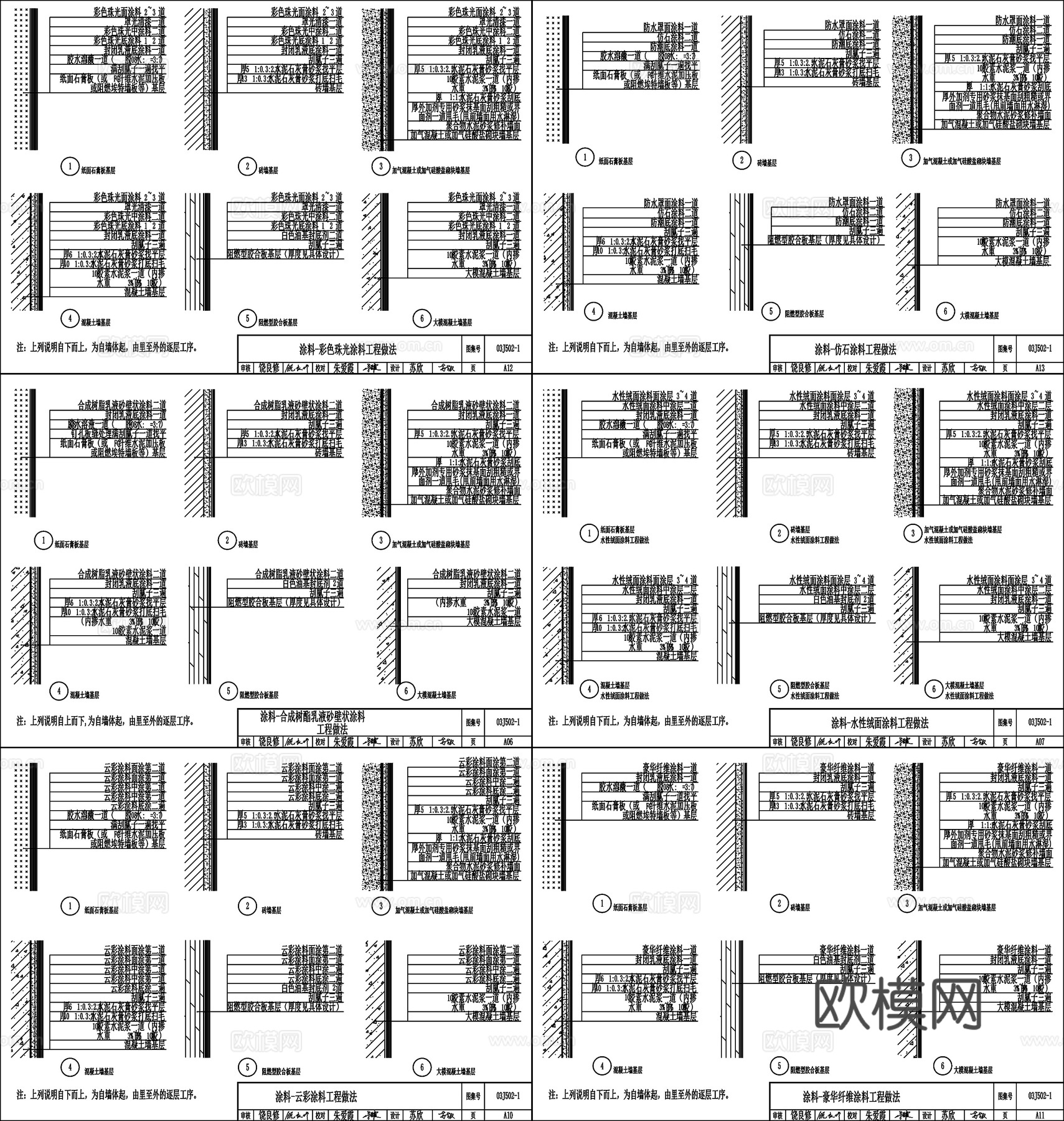 墙面涂料做法石材铺设天花消防栓石材暗门节点CAD素材图库cad施工图