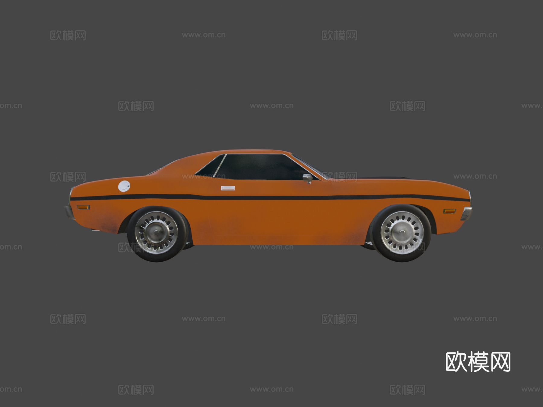 美国肌肉车3d模型下载（渲染图6）