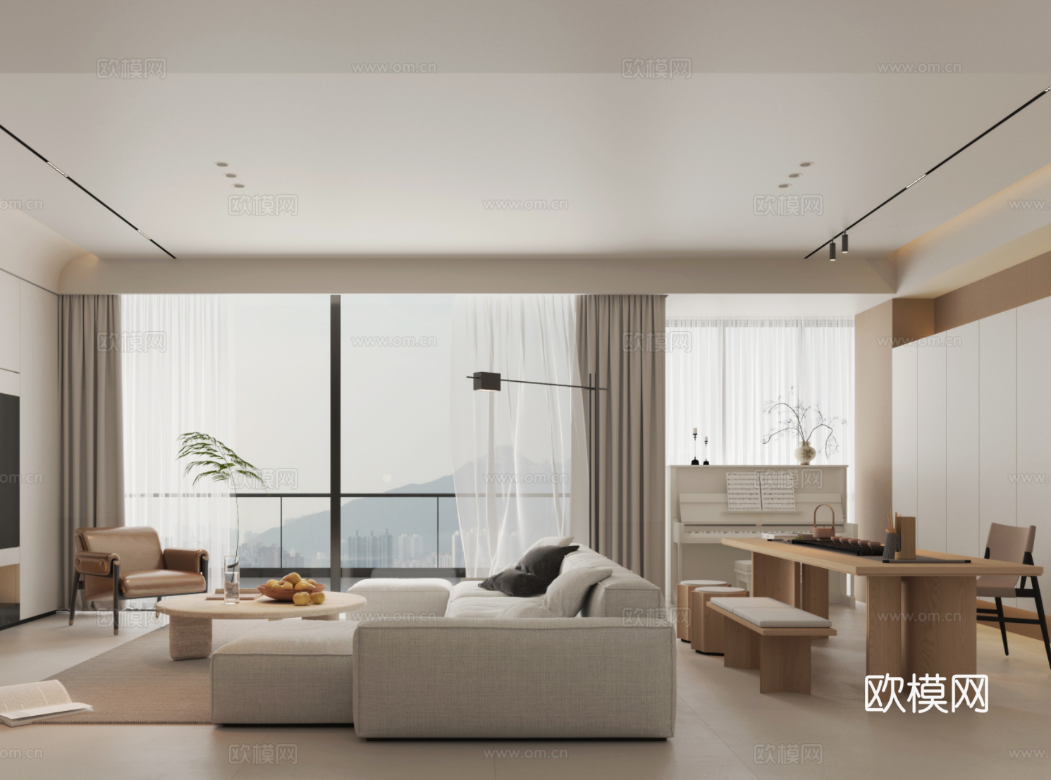 200平方现代简约风深圳住宅室内施工图cad施工图