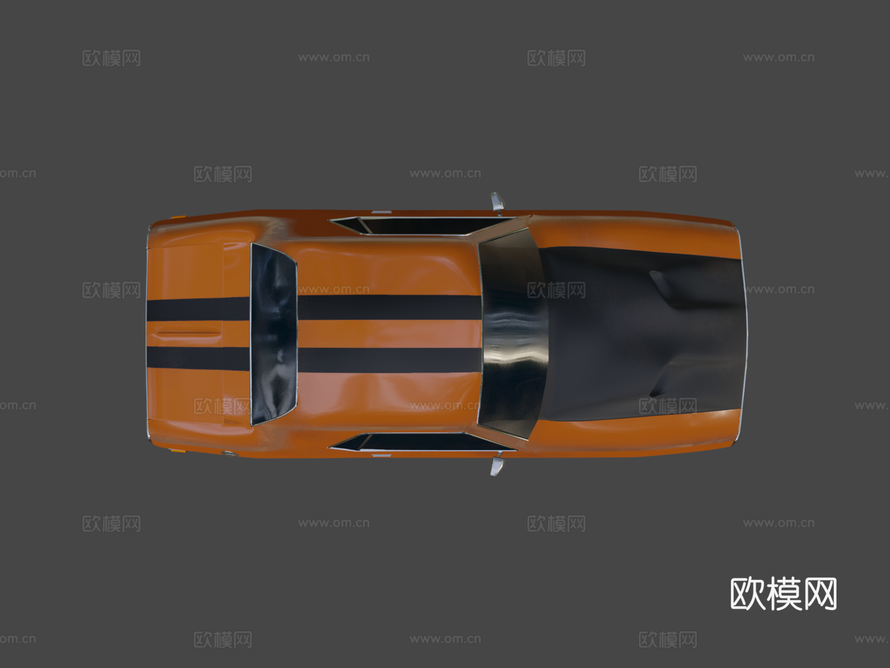 美国肌肉车3d模型下载（渲染图7）