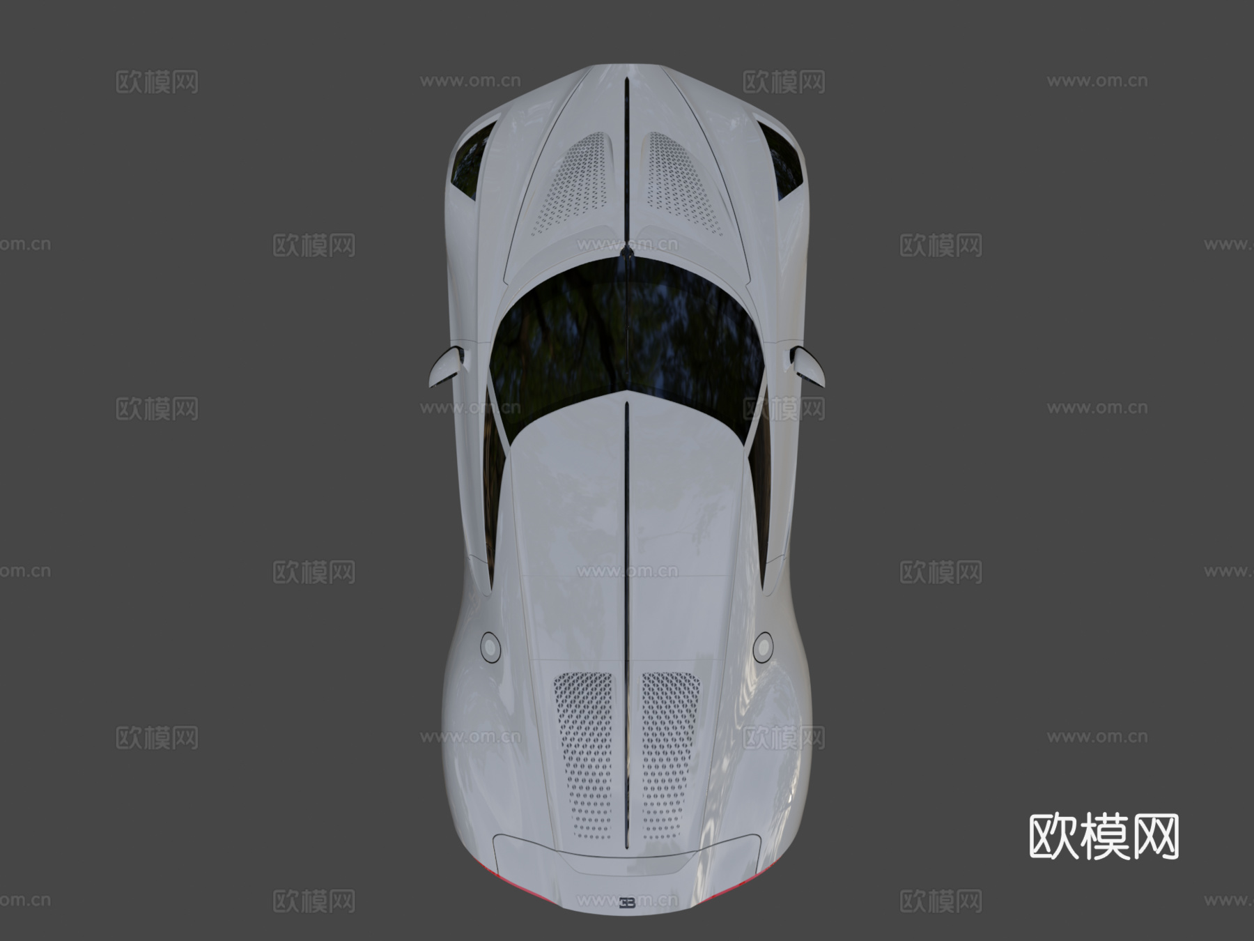 布加迪-黑车3d模型下载（渲染图8）