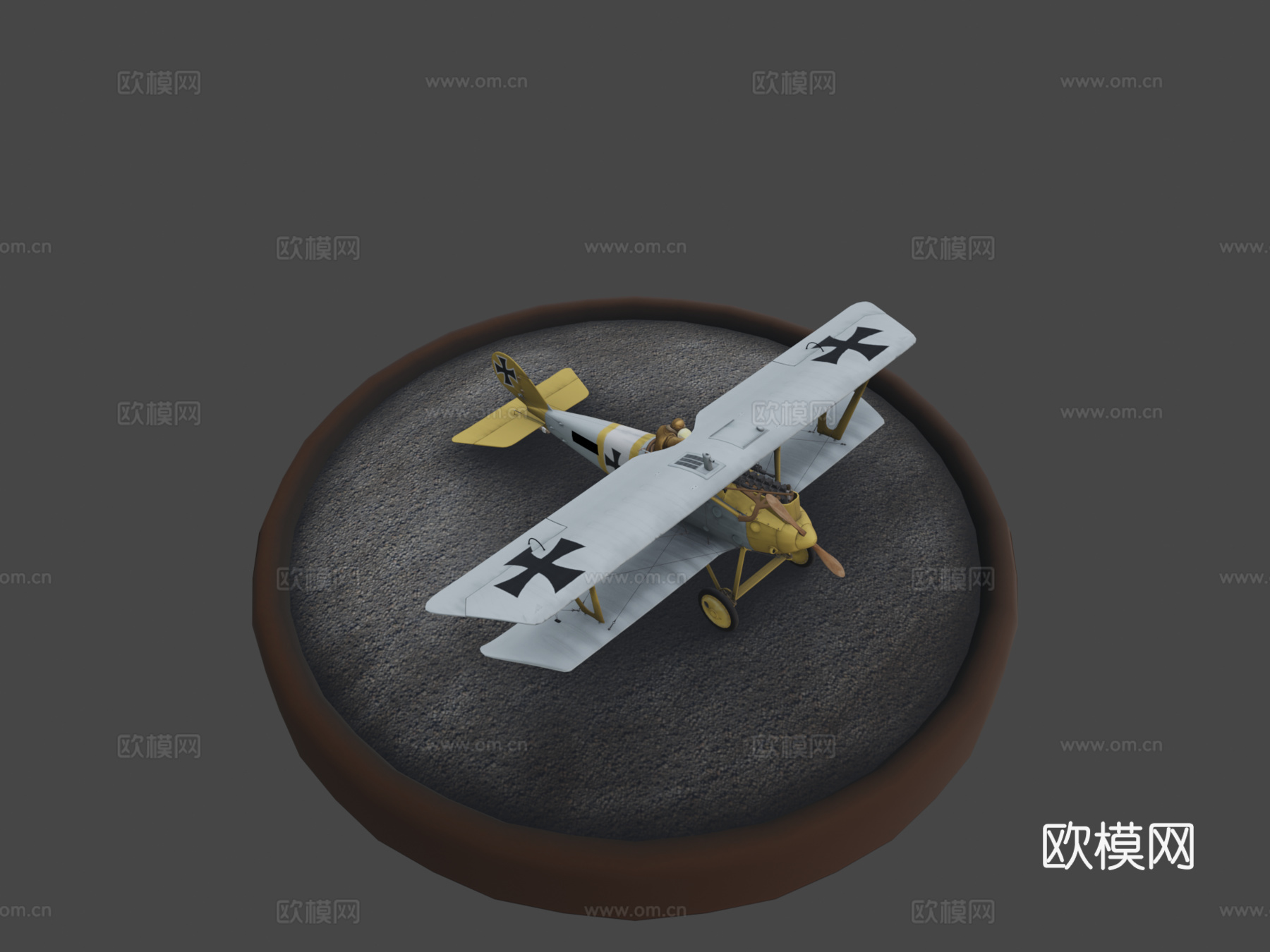 飞机3d模型下载（渲染图1）