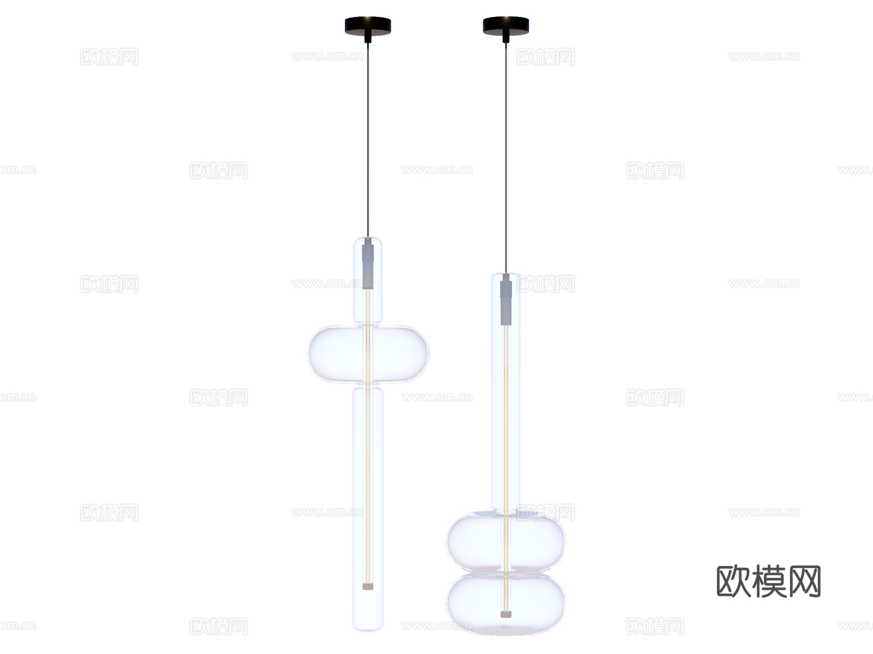 吊灯 床头吊灯 装饰吊灯 玻璃吊灯su模型