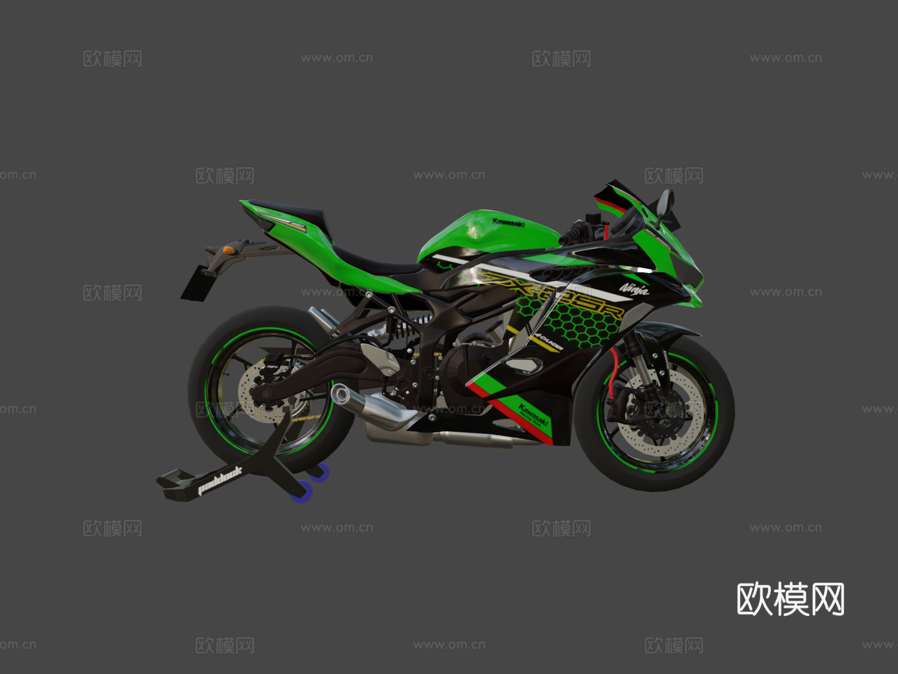 川崎忍者ZX25R3d模型下载（渲染图8）