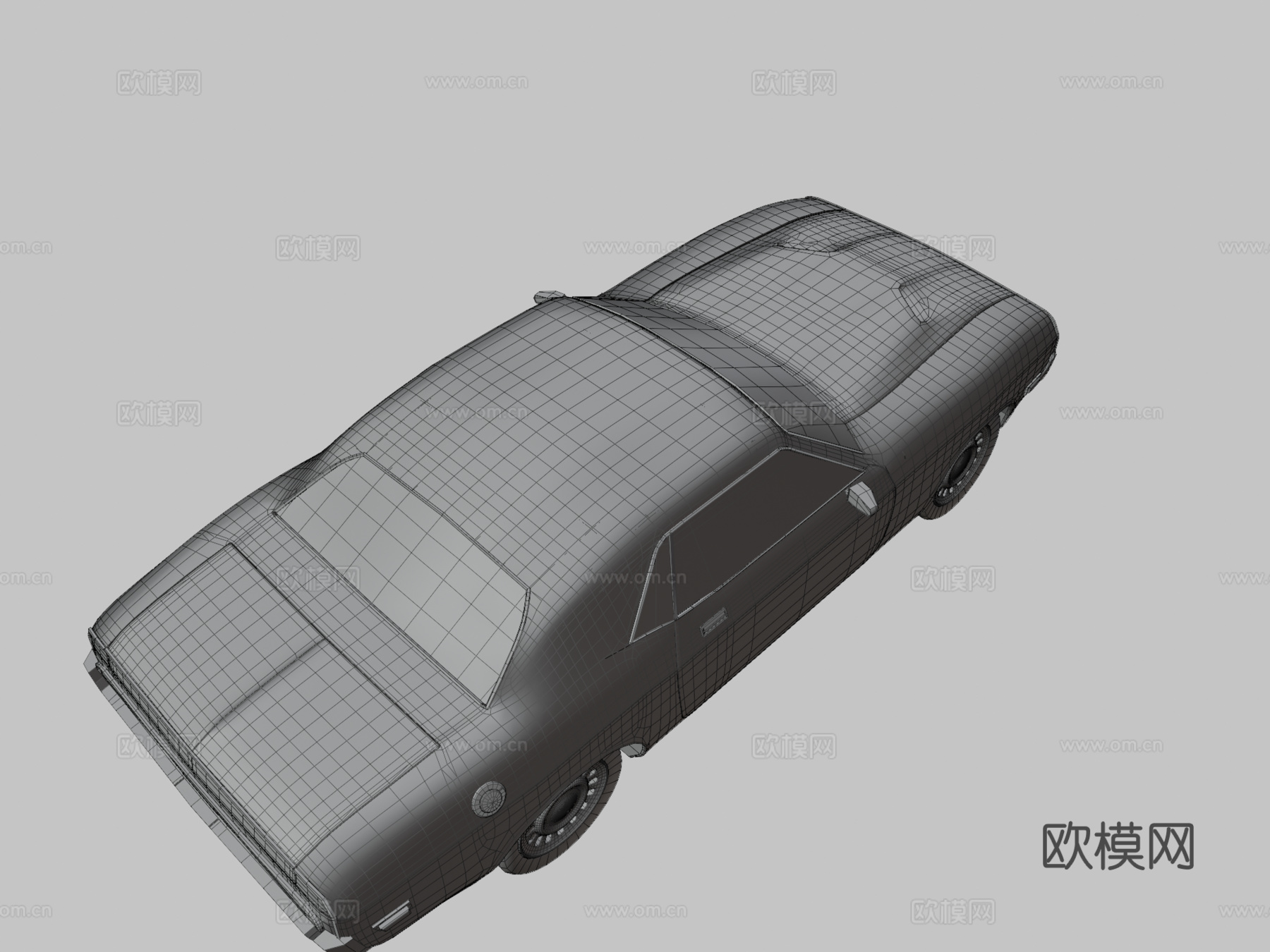 美国肌肉车3d模型下载（渲染图3）